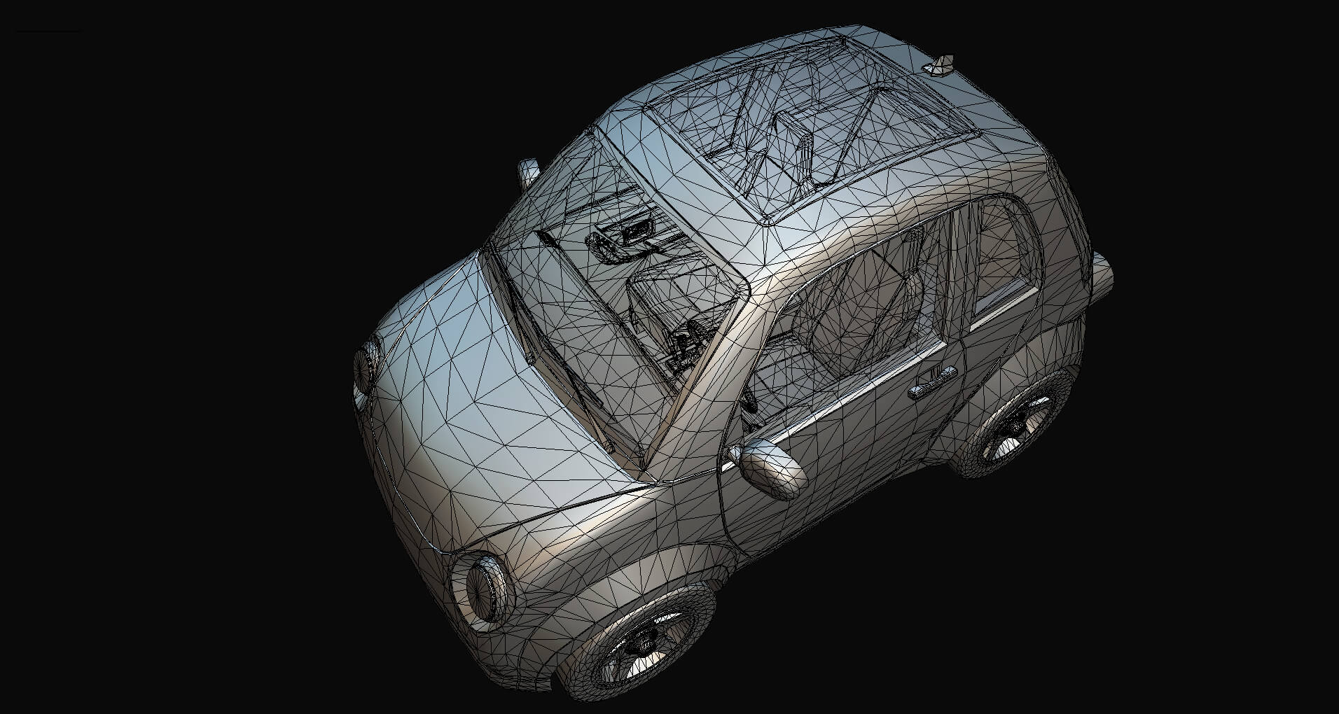 Concept Coupe Cartoon Car High Detail 3D Model