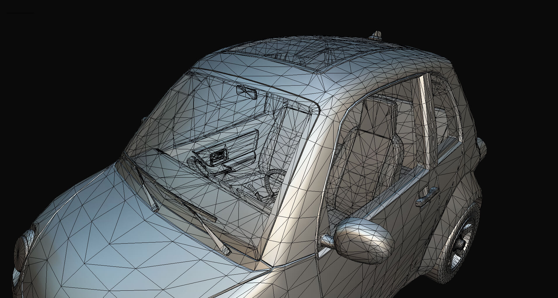 Concept Coupe Cartoon Car High Detail 3D Model