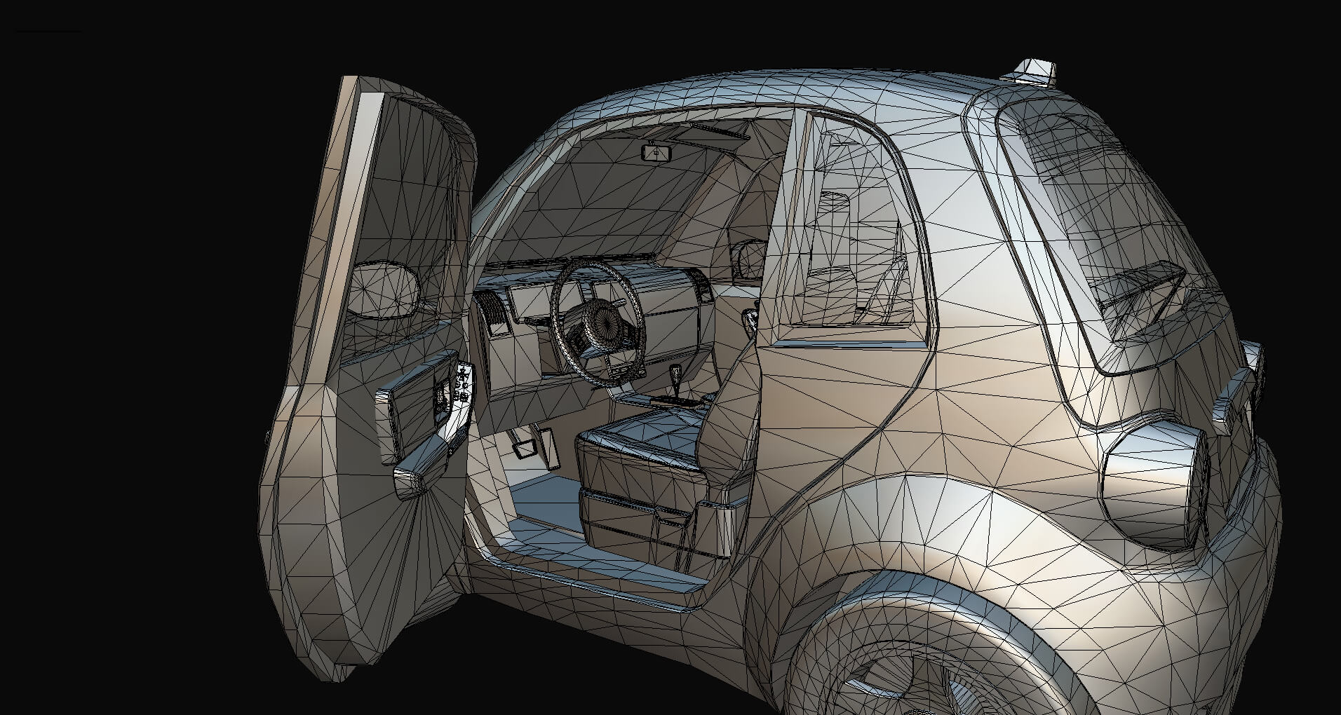 Concept Coupe Cartoon Car High Detail 3D Model