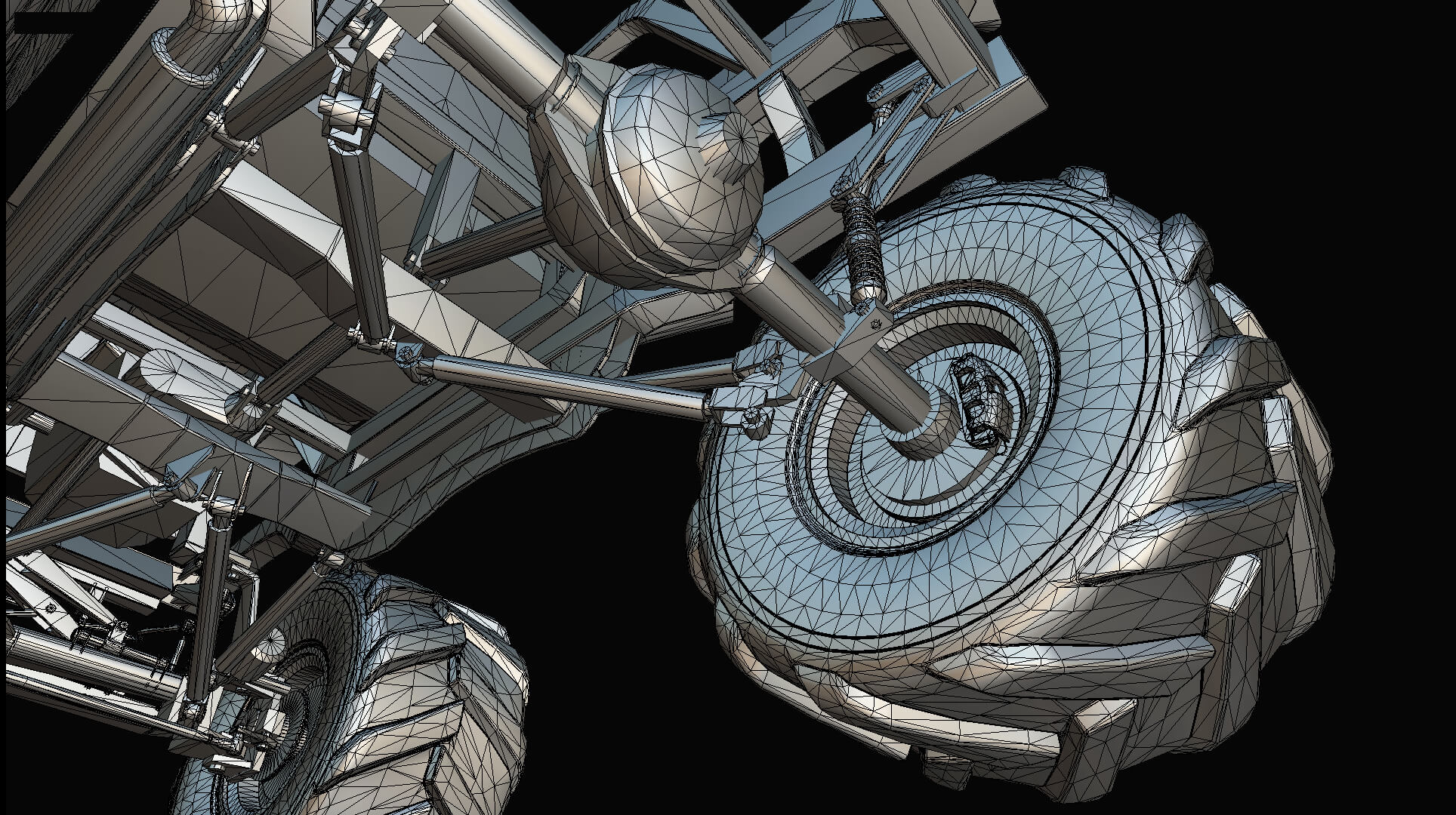 Midpoly Monster Truck 3D Model