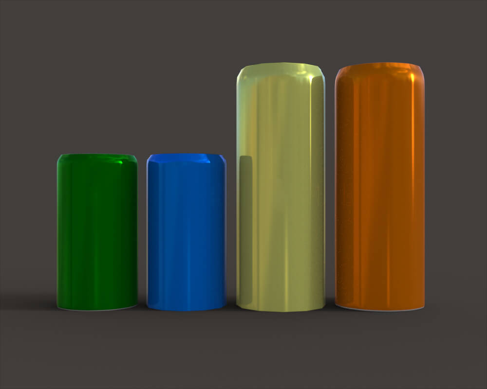 Aluminum Cans 3D Model