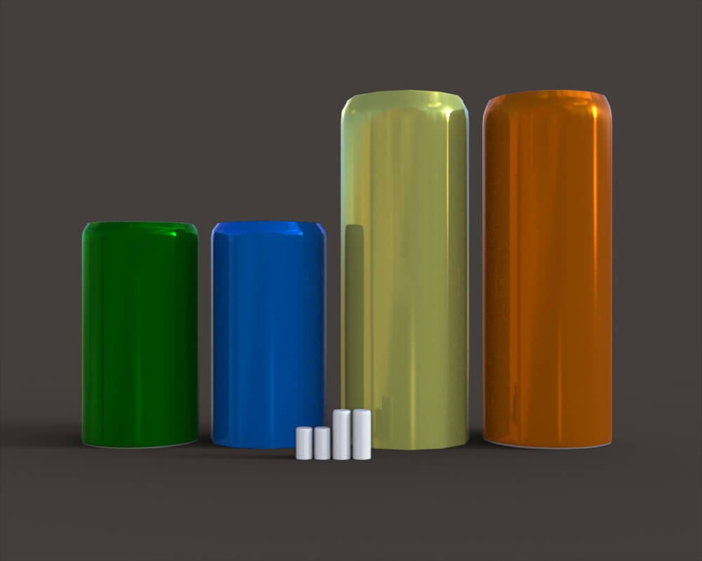 Aluminum Cans 3D Model