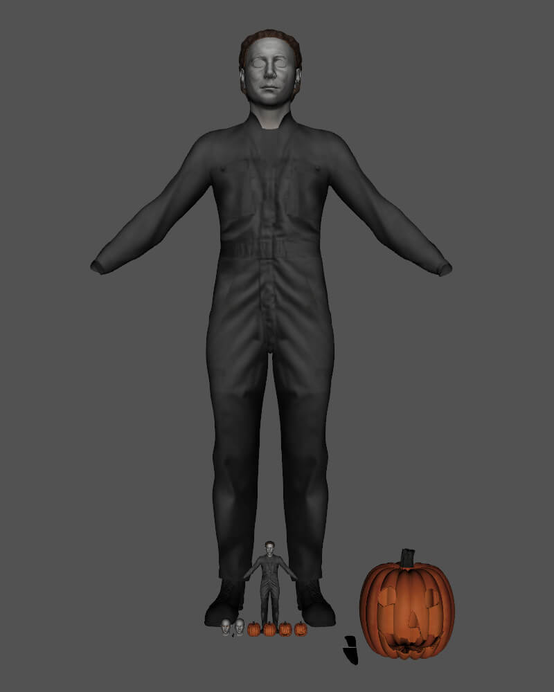 Halloween Michael Myers Wearable 3D Model