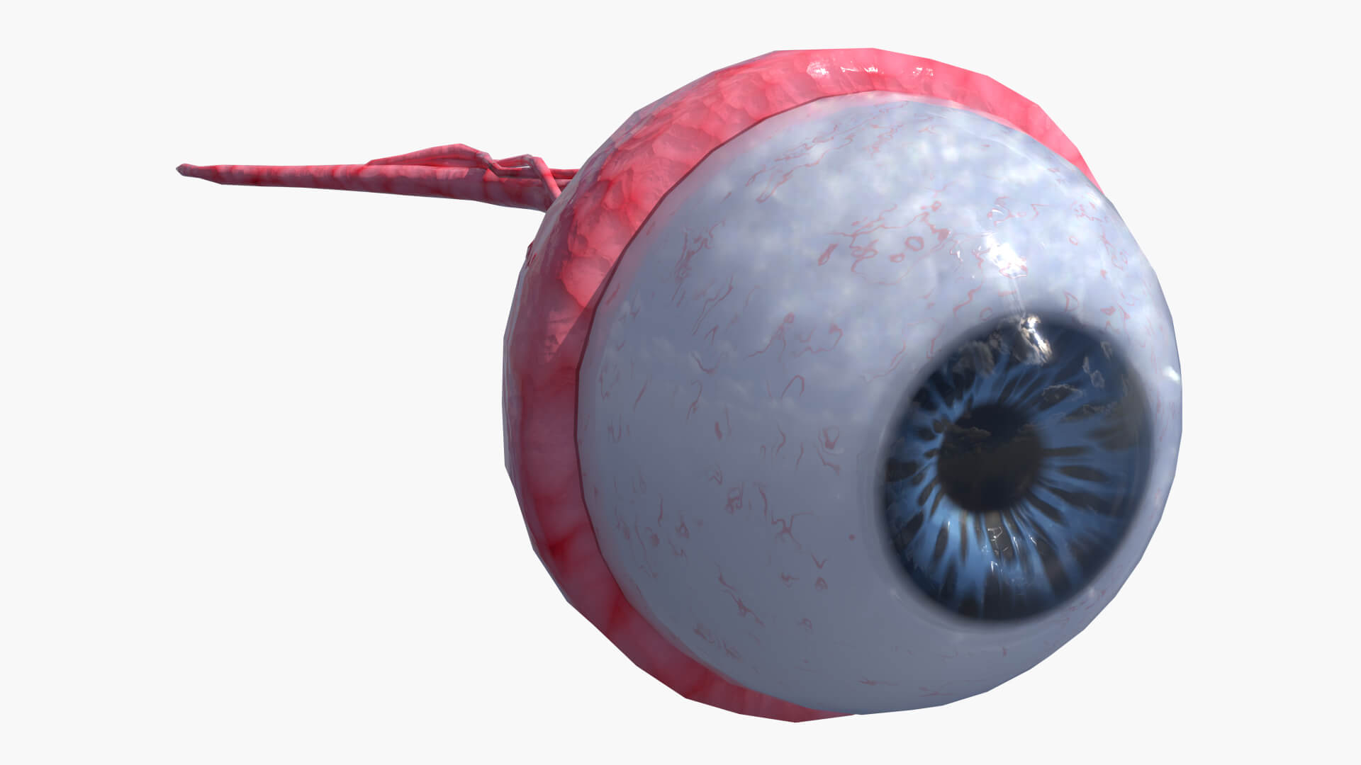 Lowpoly Human Eye 3D Model