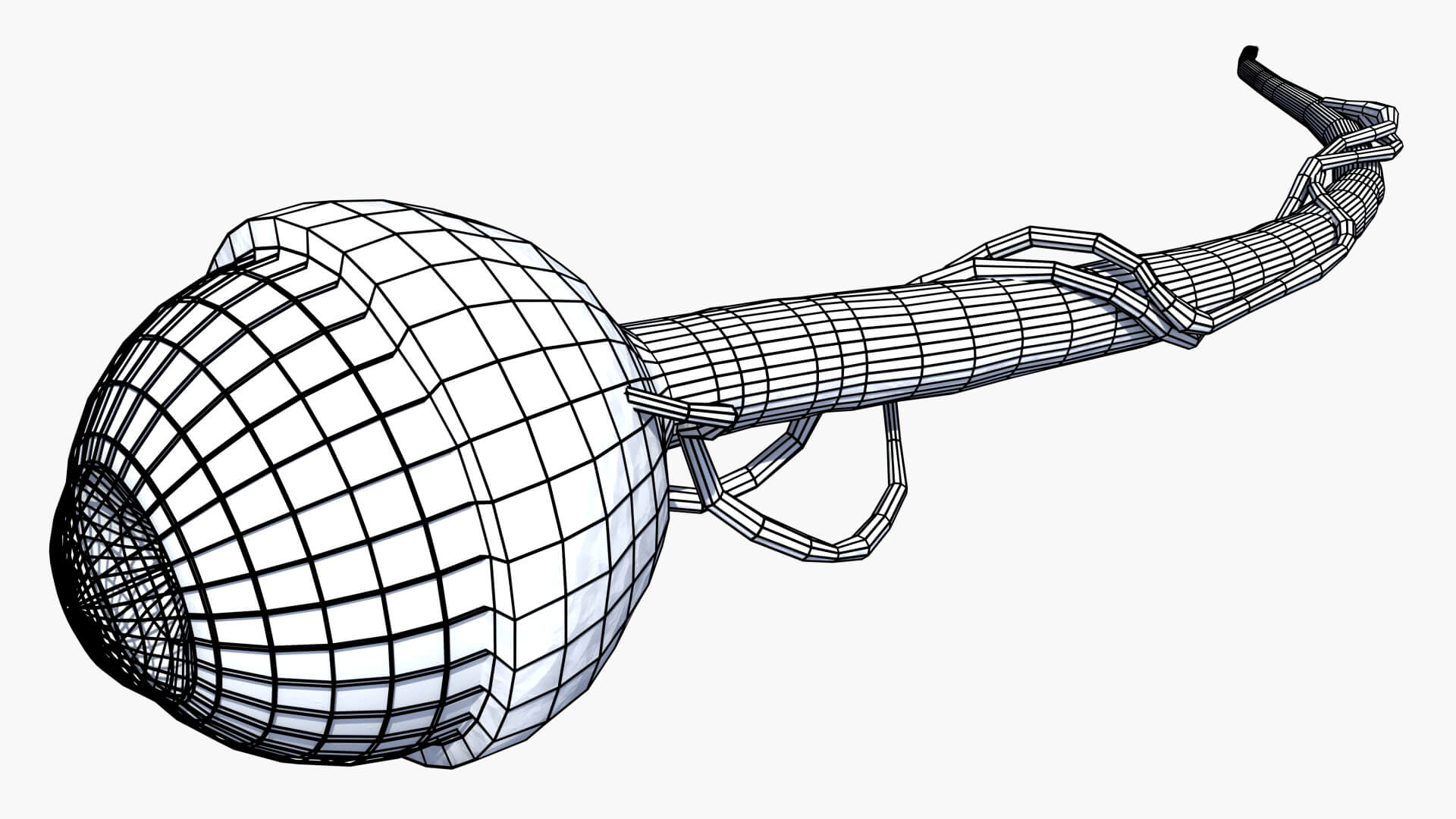 Lowpoly Human Eye 3D Model