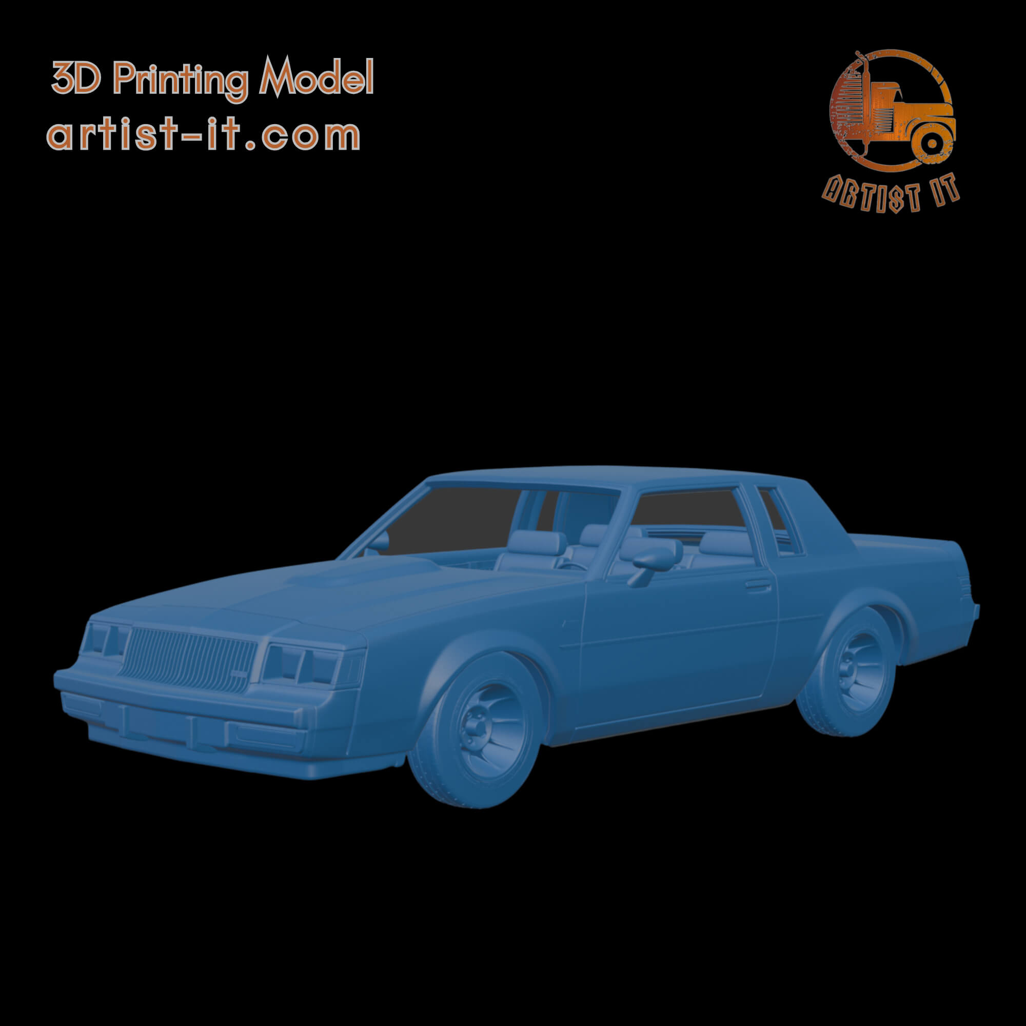 Buick Regal GNX 1987 3D Print Model 3D Model