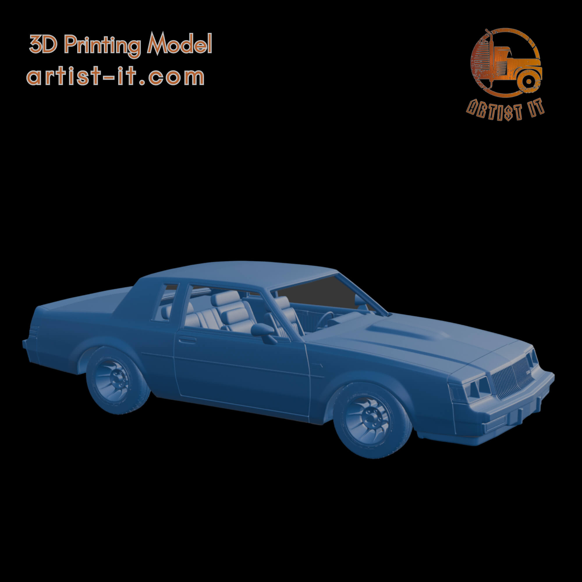 Buick Regal GNX 1987 3D Print Model 3D Model