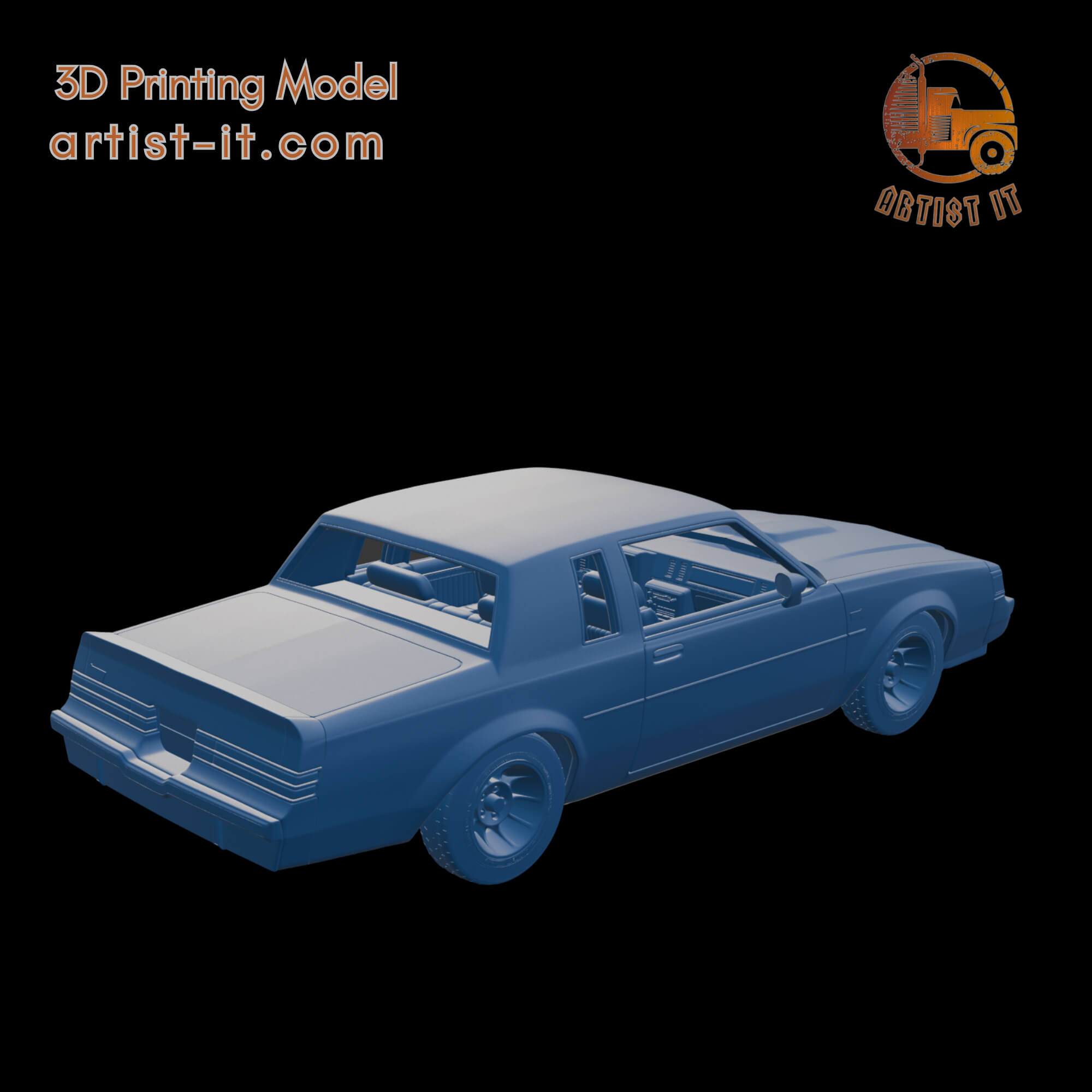 Buick Regal GNX 1987 3D Print Model 3D Model