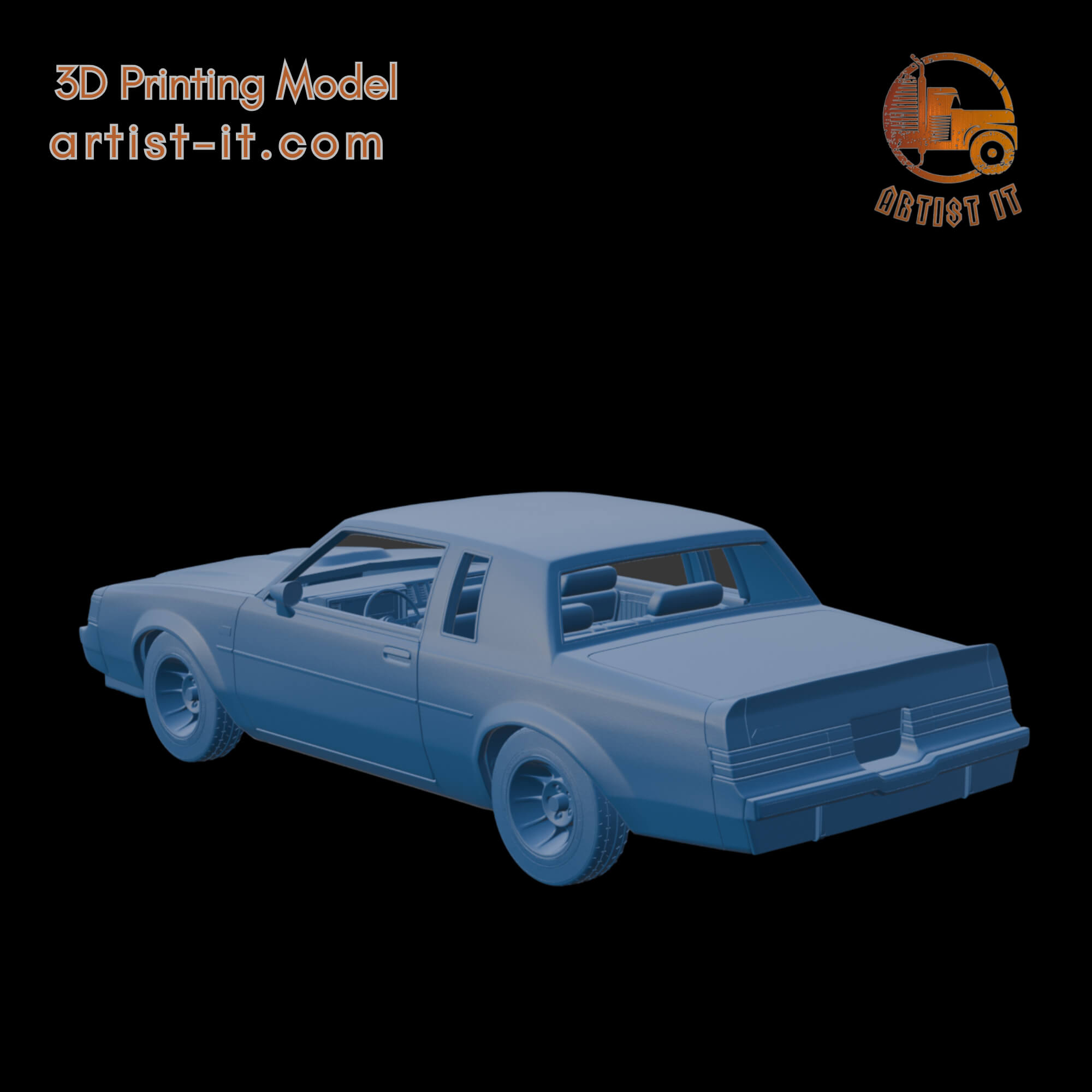 Buick Regal GNX 1987 3D Print Model 3D Model
