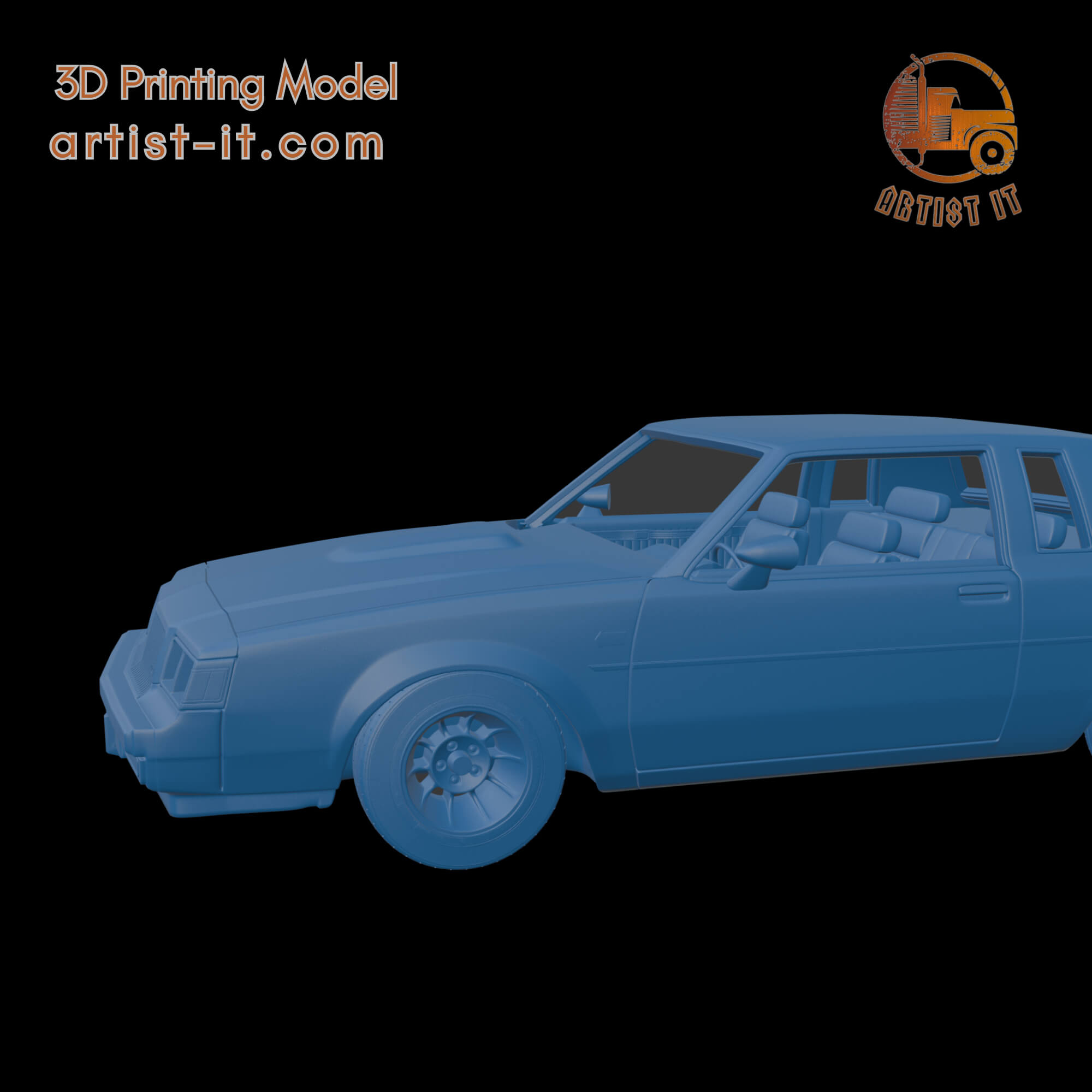 Buick Regal GNX 1987 3D Print Model 3D Model