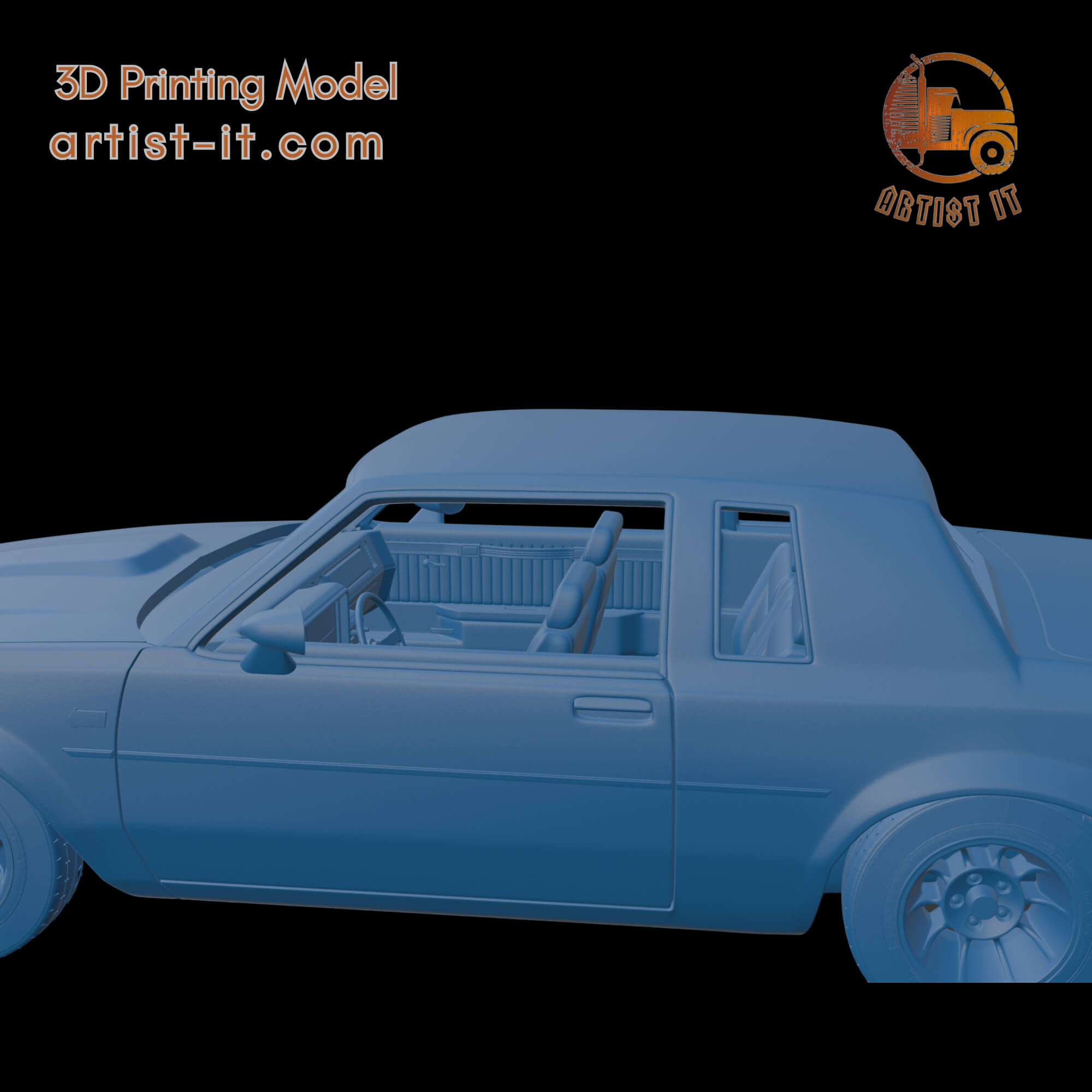 Buick Regal GNX 1987 3D Print Model 3D Model