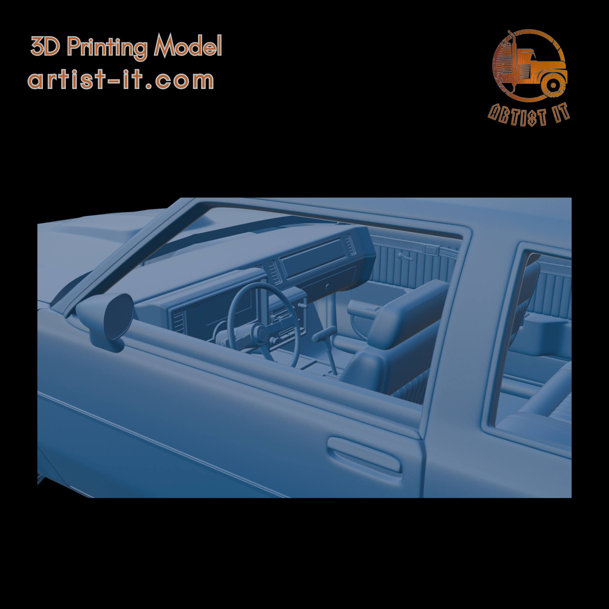 Buick Regal GNX 1987 3D Print Model 3D Model