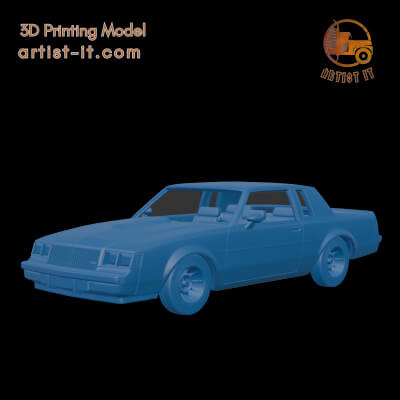 Buick Regal GNX 1987 3D Print Model 3D Model