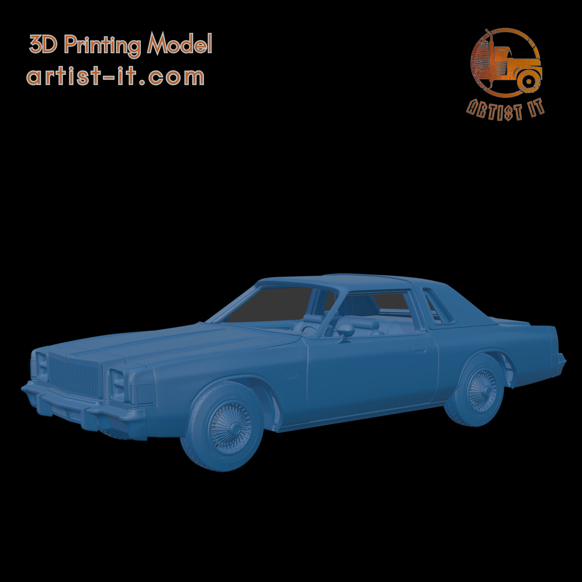 Chrysler Cordoba 1979 3D Print Model 3D Model