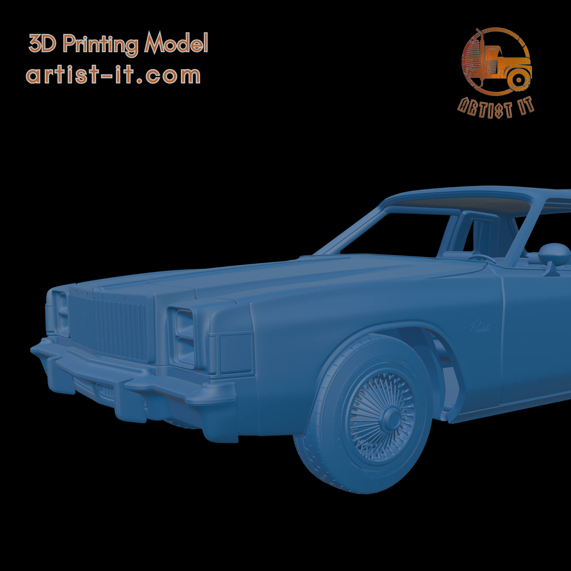 Chrysler Cordoba 1979 3D Print Model 3D Model