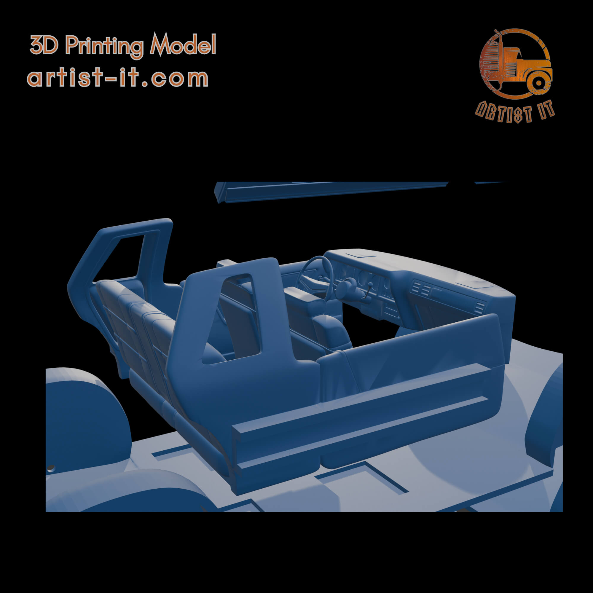 Chrysler Cordoba 1979 3D Print Model 3D Model
