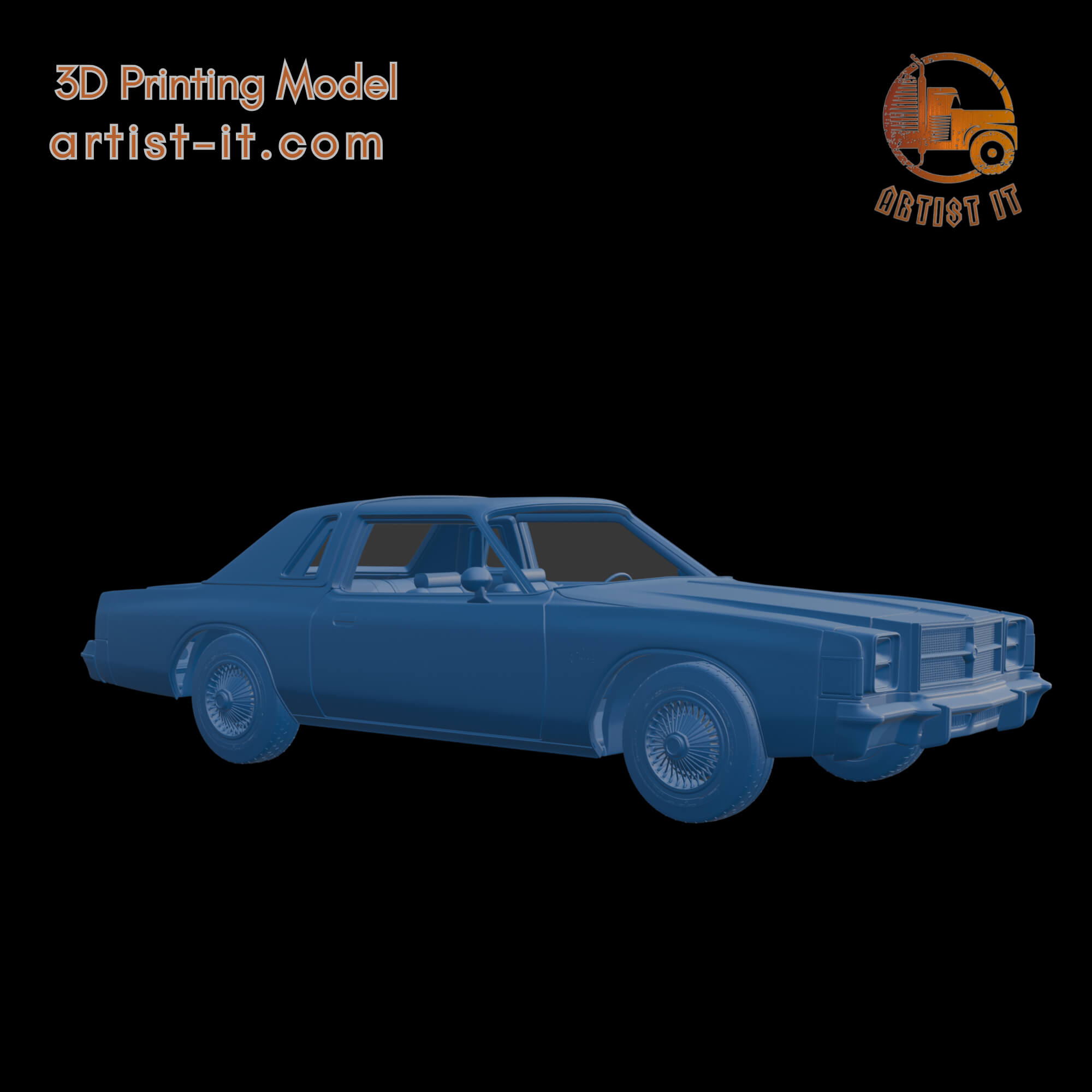 Chrysler Cordoba 300 1979 3D Print Model 3D Model