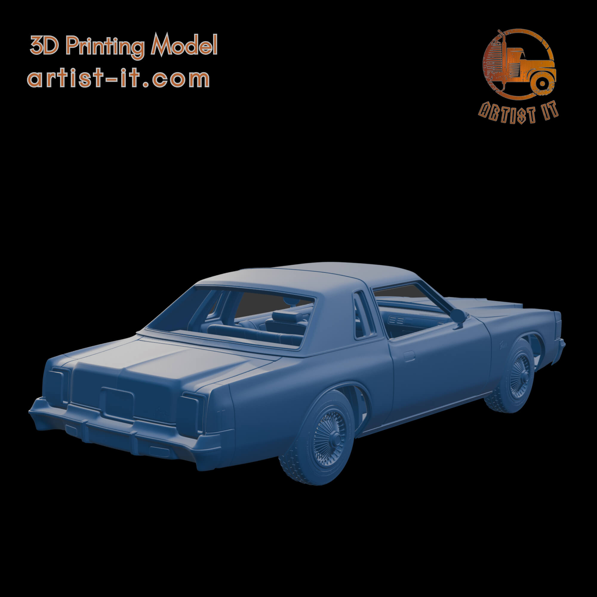 Chrysler Cordoba 300 1979 3D Print Model 3D Model