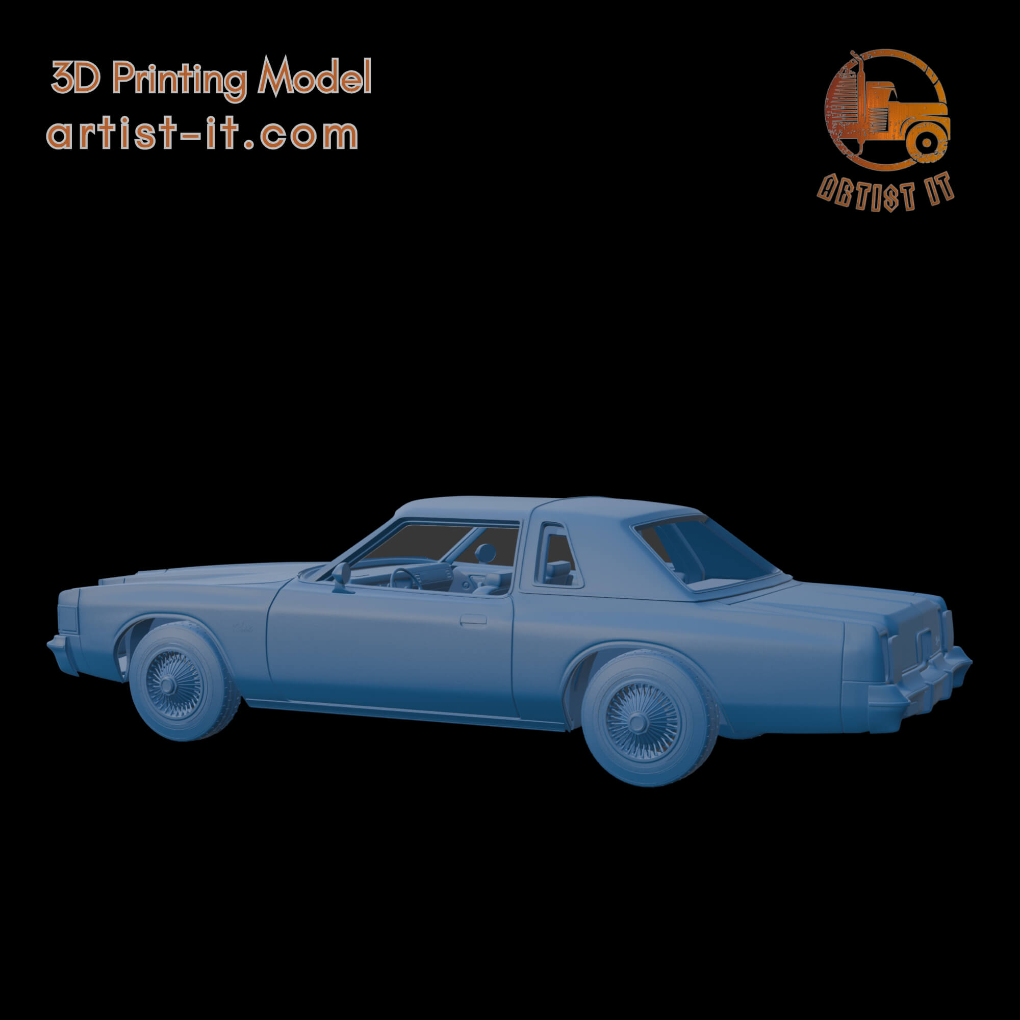 Chrysler Cordoba 300 1979 3D Print Model 3D Model