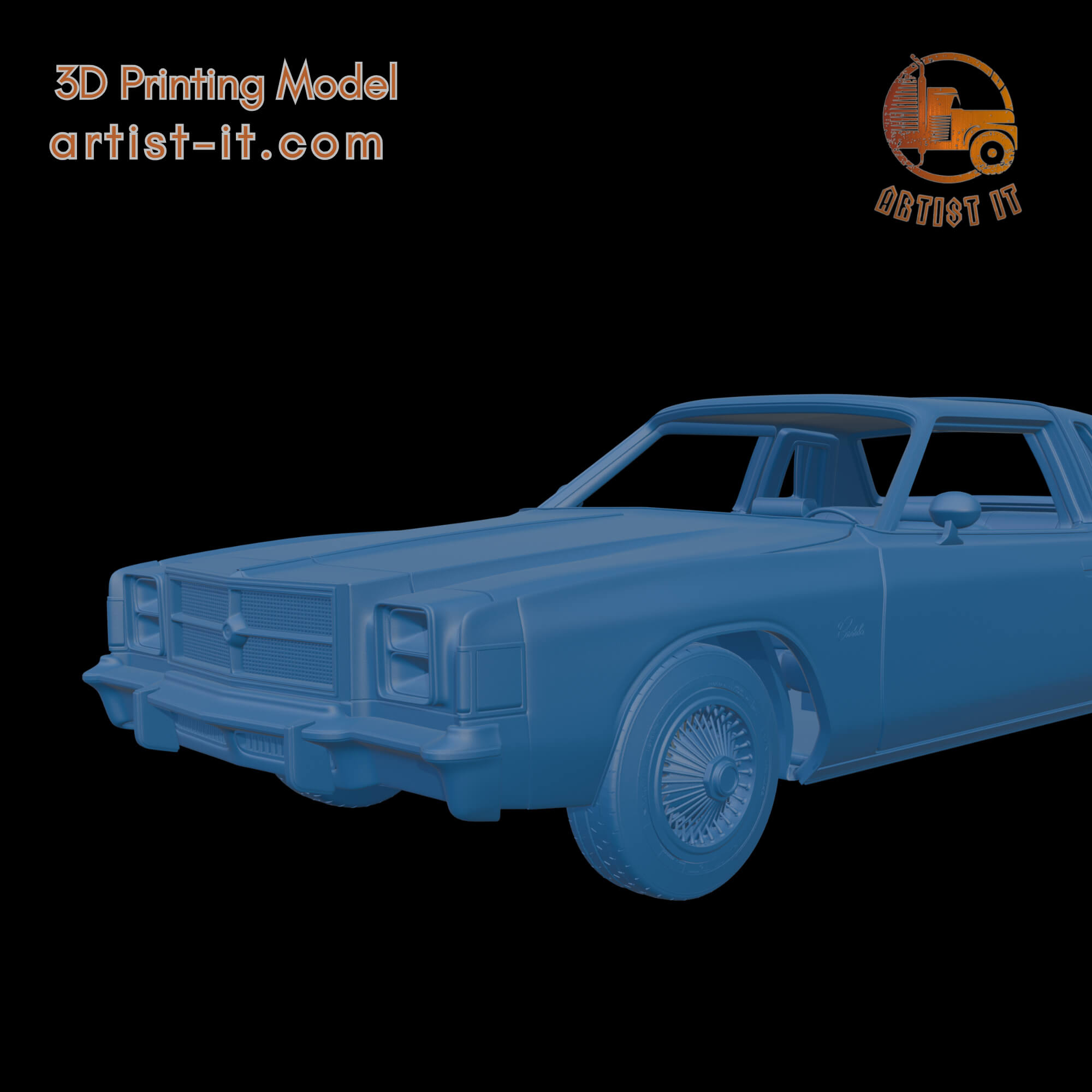 Chrysler Cordoba 300 1979 3D Print Model 3D Model