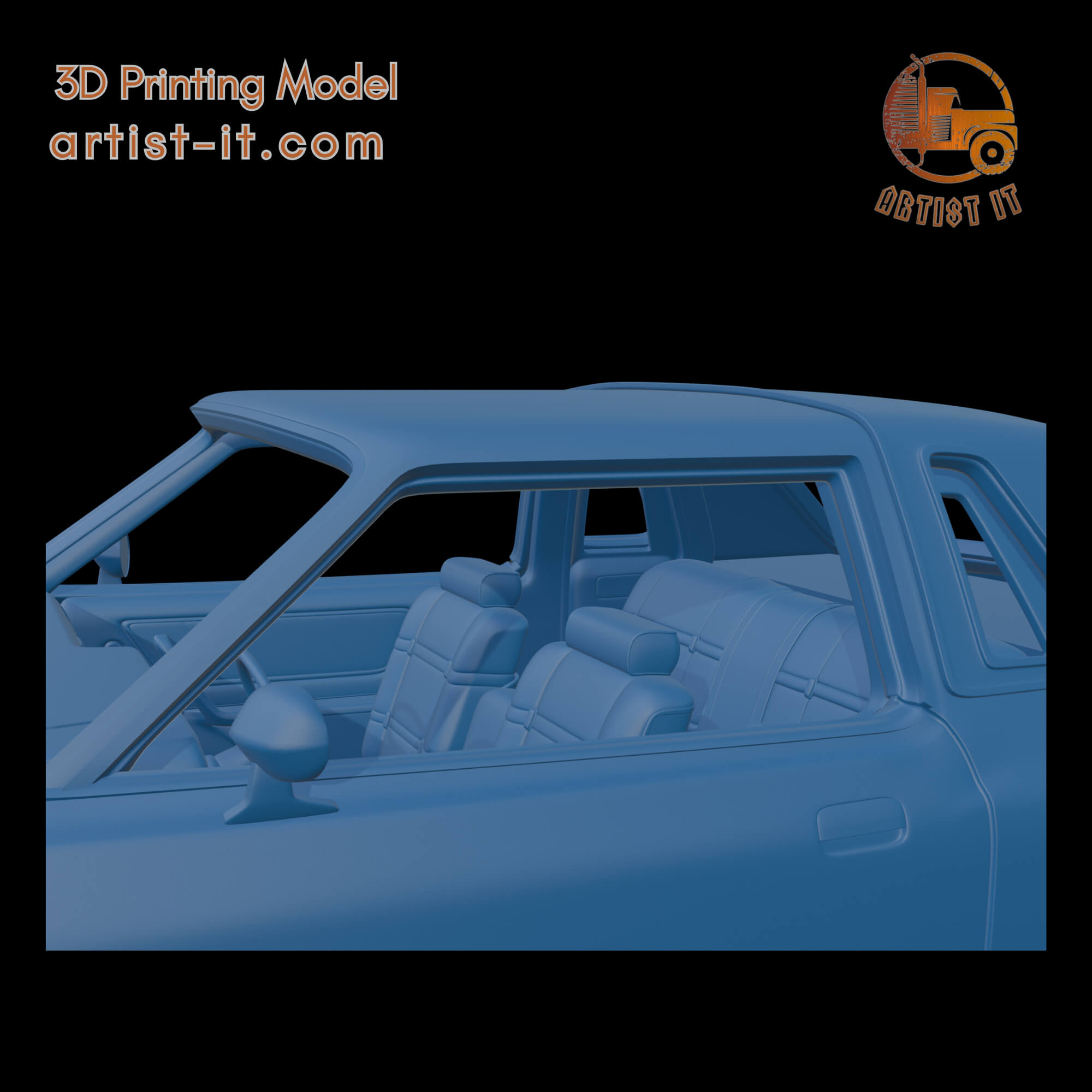 Chrysler Cordoba 300 1979 3D Print Model 3D Model