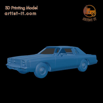 Chrysler Cordoba 300 1979 3D Print Model 3D Model