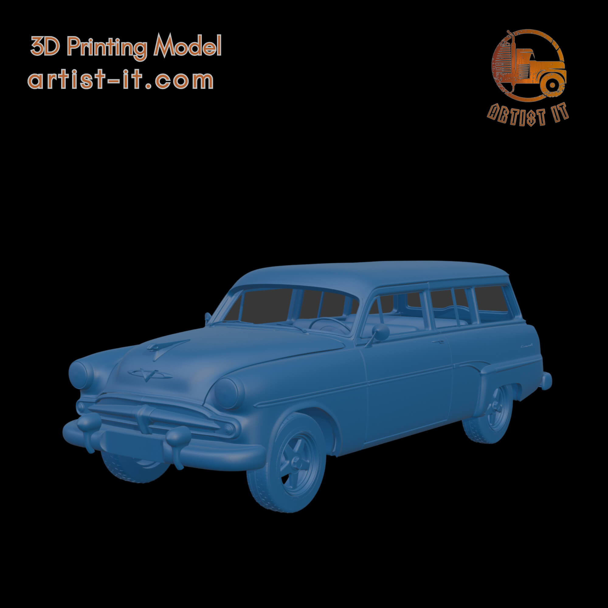 Dodge Coronet 1954 Wagon 3D Print Model 3D Model