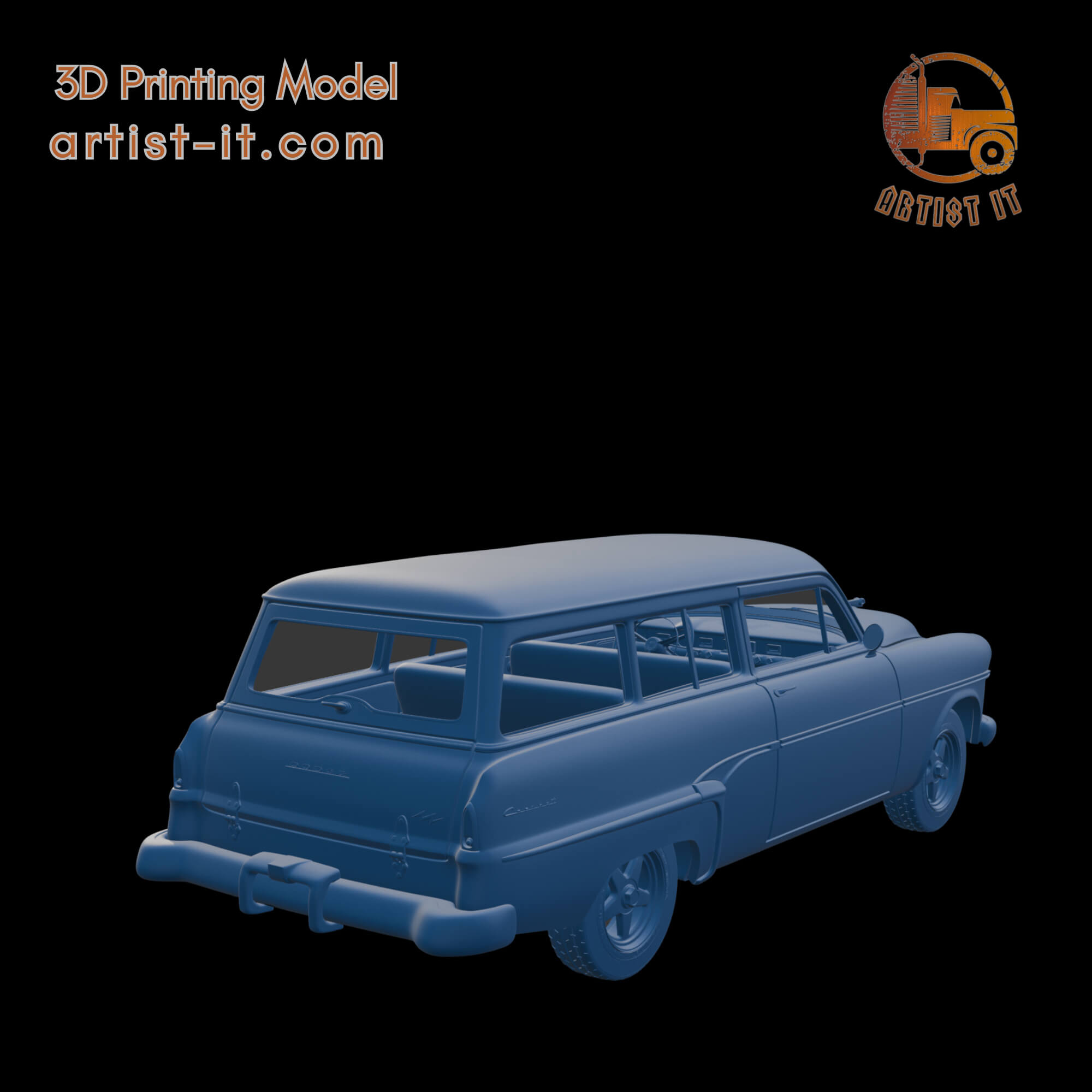 Dodge Coronet 1954 Wagon 3D Print Model 3D Model
