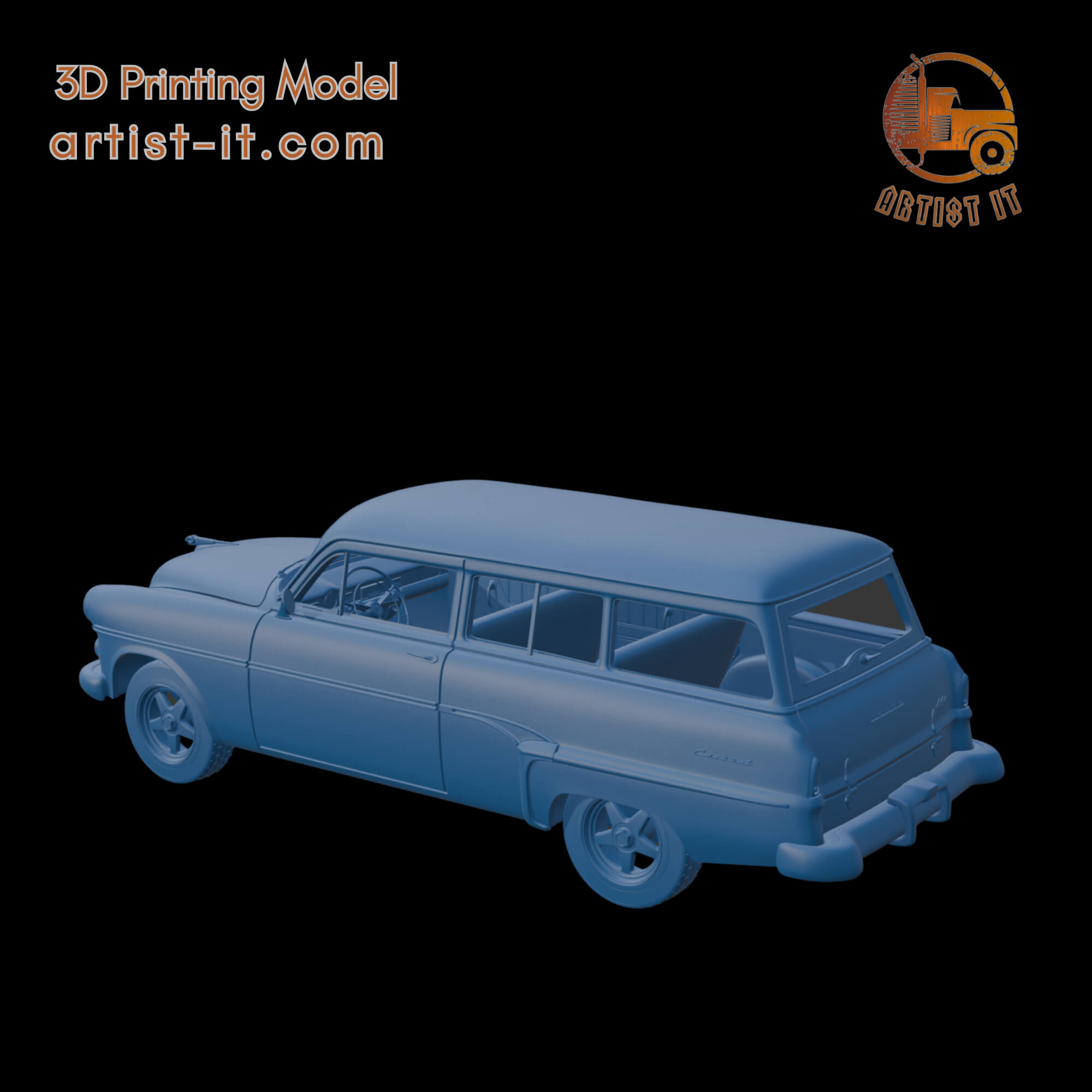 Dodge Coronet 1954 Wagon 3D Print Model 3D Model