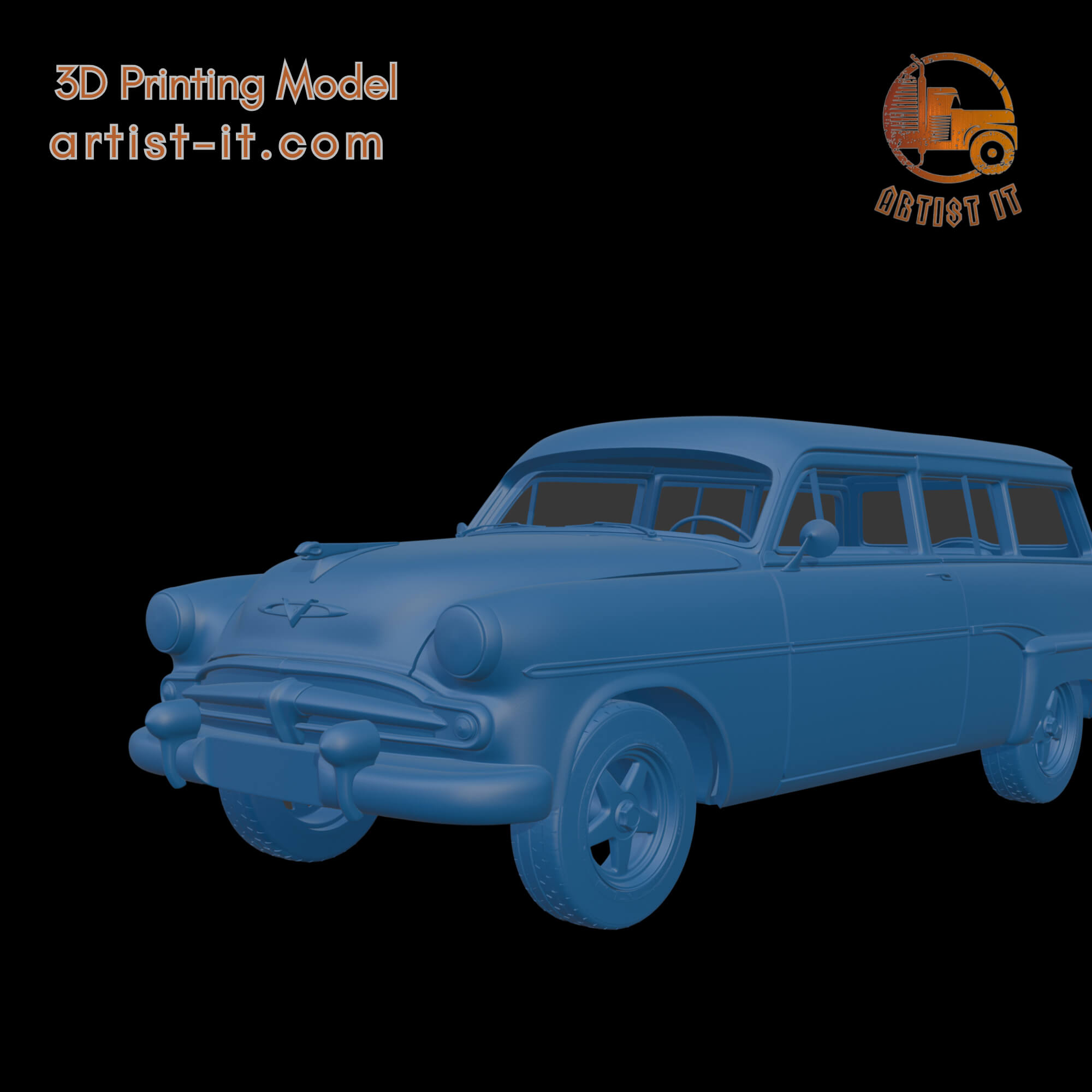 Dodge Coronet 1954 Wagon 3D Print Model 3D Model