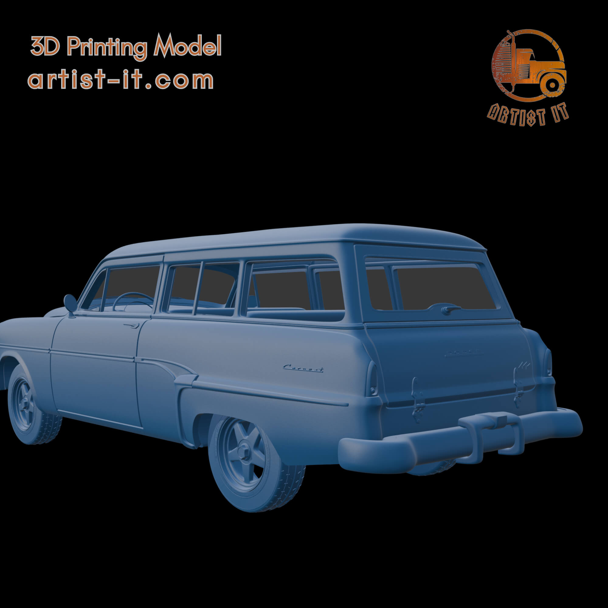 Dodge Coronet 1954 Wagon 3D Print Model 3D Model
