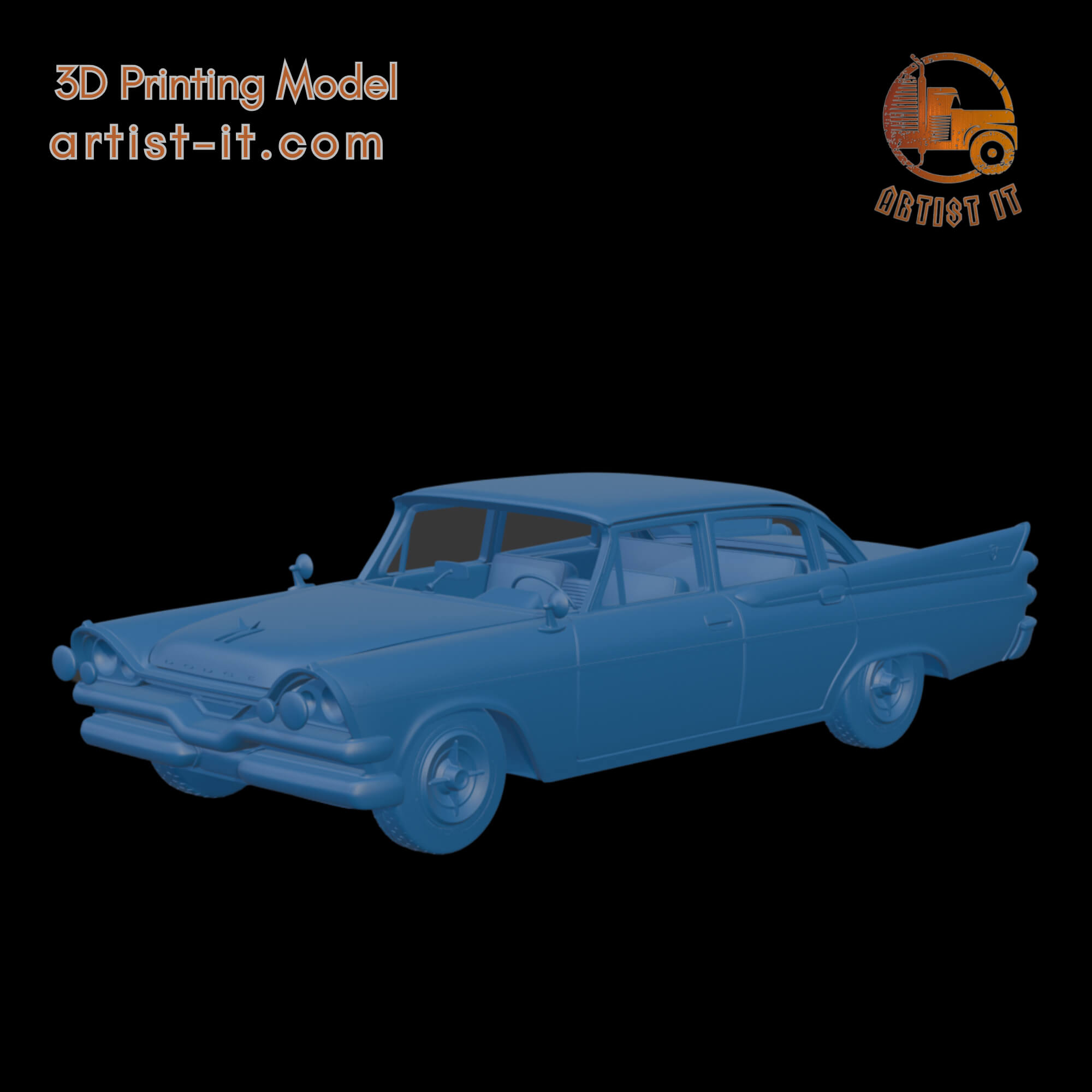 DODGE CORONET LANCER 1957 FOUR DOORS 3D PRINT MODEL 3D Model