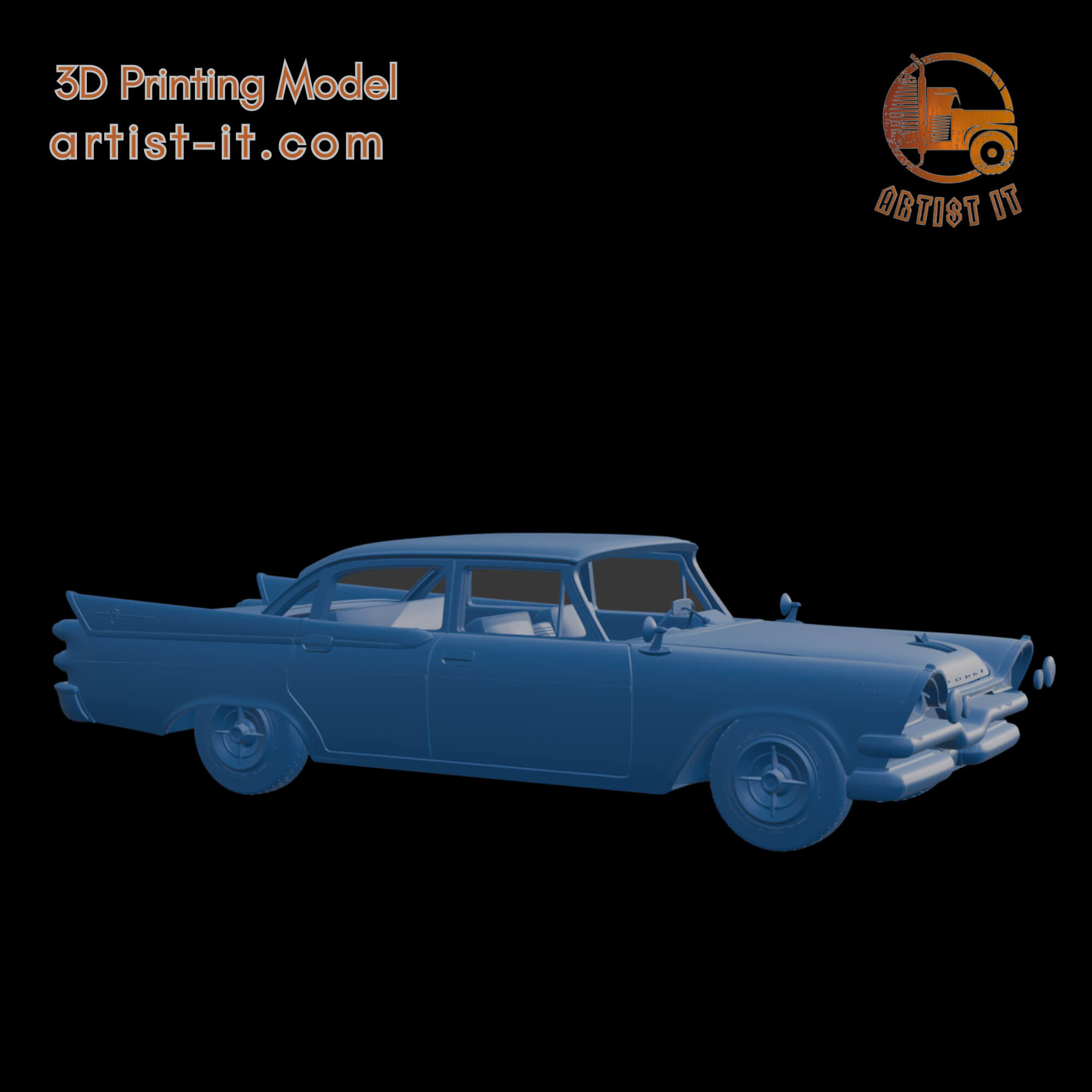DODGE CORONET LANCER 1957 FOUR DOORS 3D PRINT MODEL 3D Model