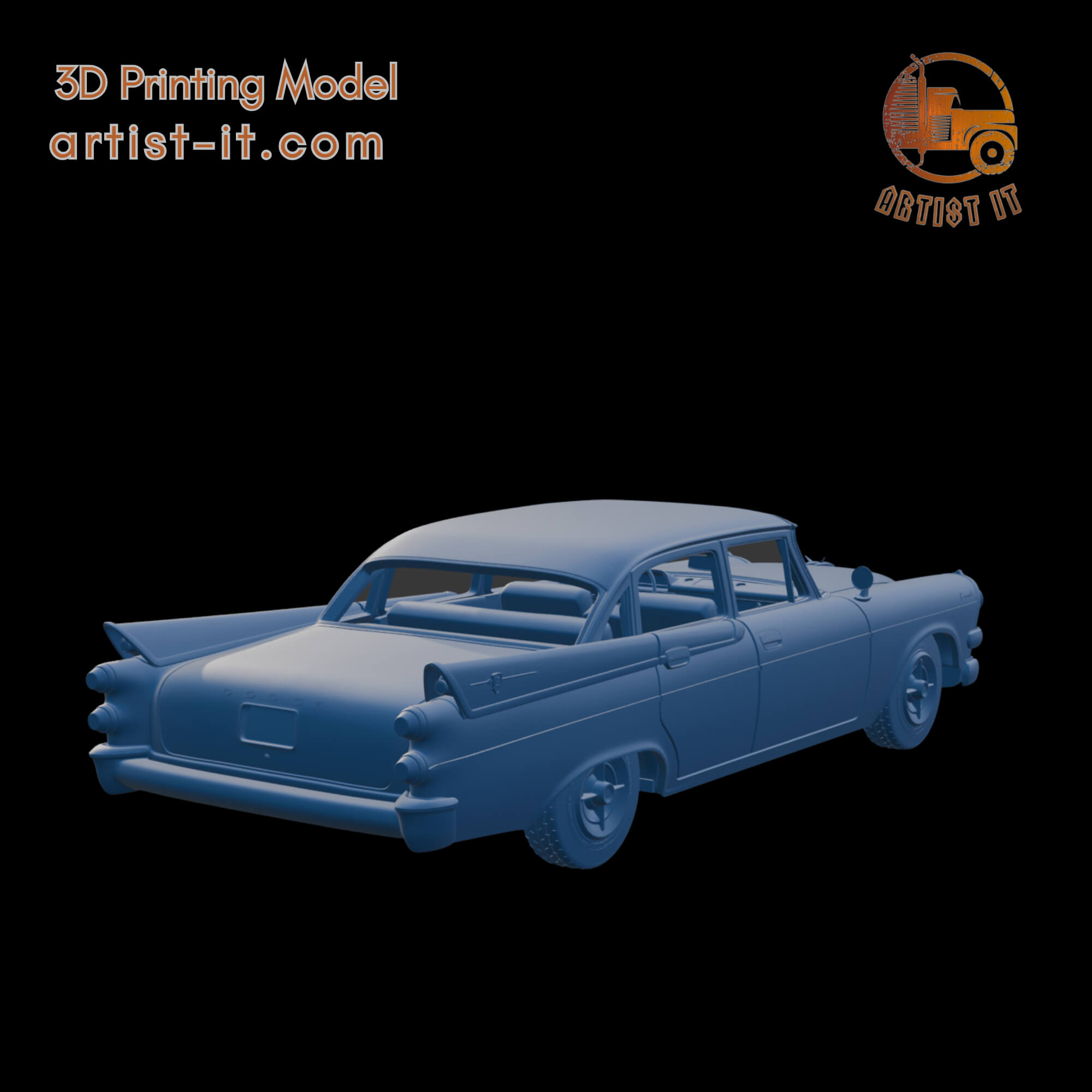 DODGE CORONET LANCER 1957 FOUR DOORS 3D PRINT MODEL 3D Model