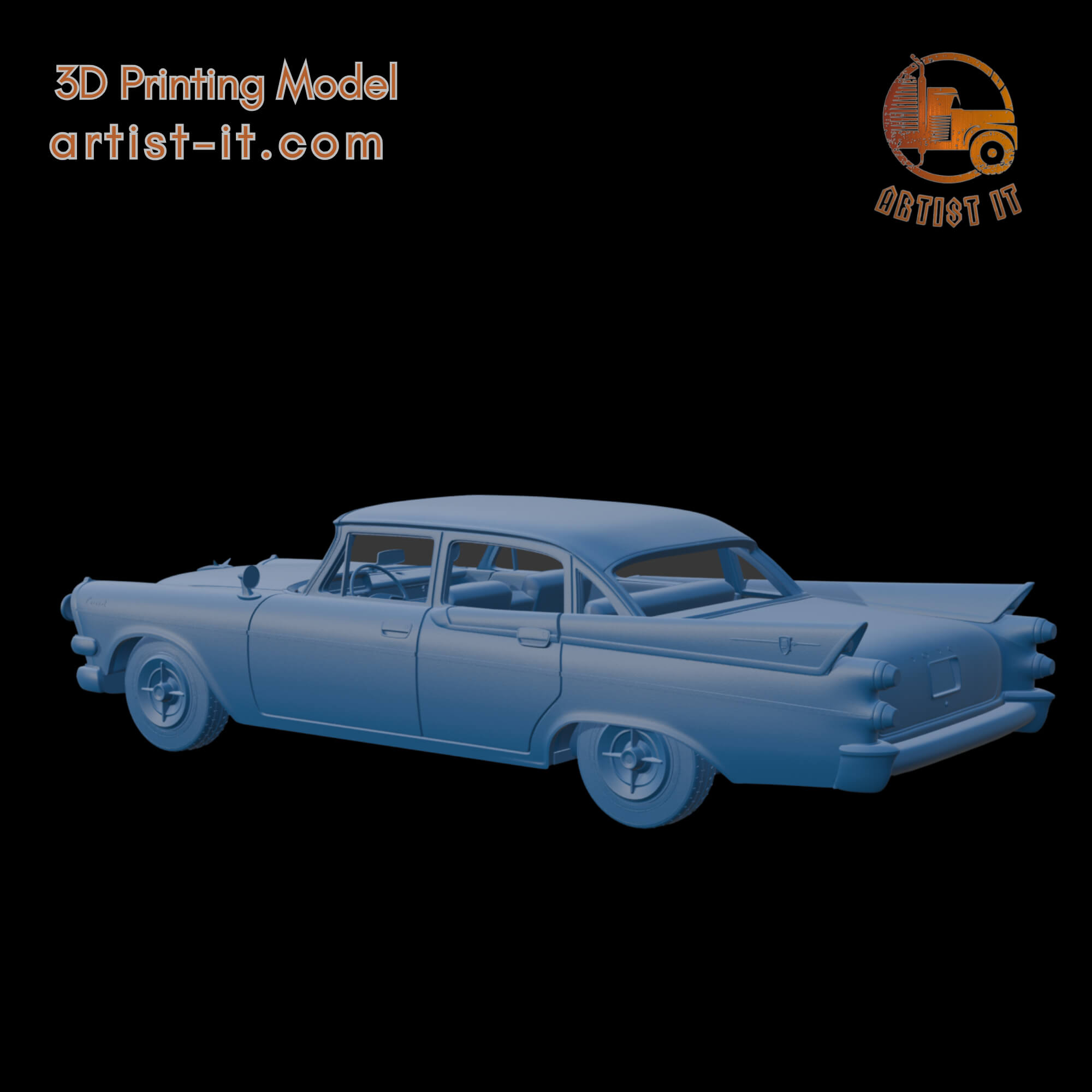 DODGE CORONET LANCER 1957 FOUR DOORS 3D PRINT MODEL 3D Model