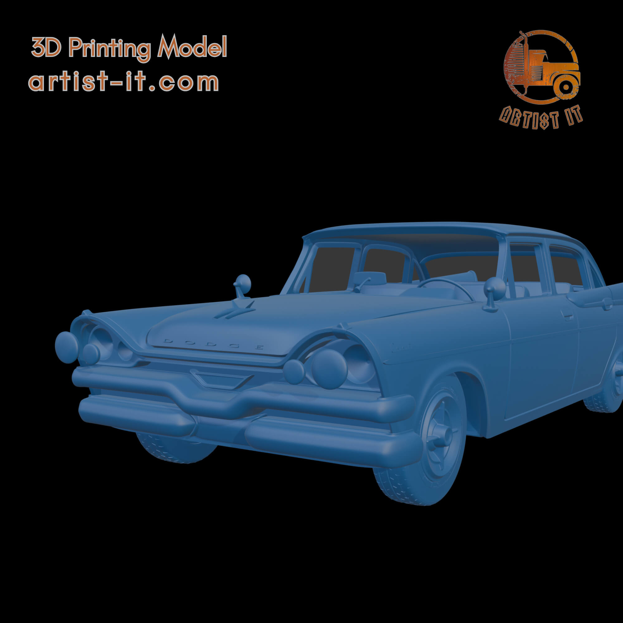 DODGE CORONET LANCER 1957 FOUR DOORS 3D PRINT MODEL 3D Model
