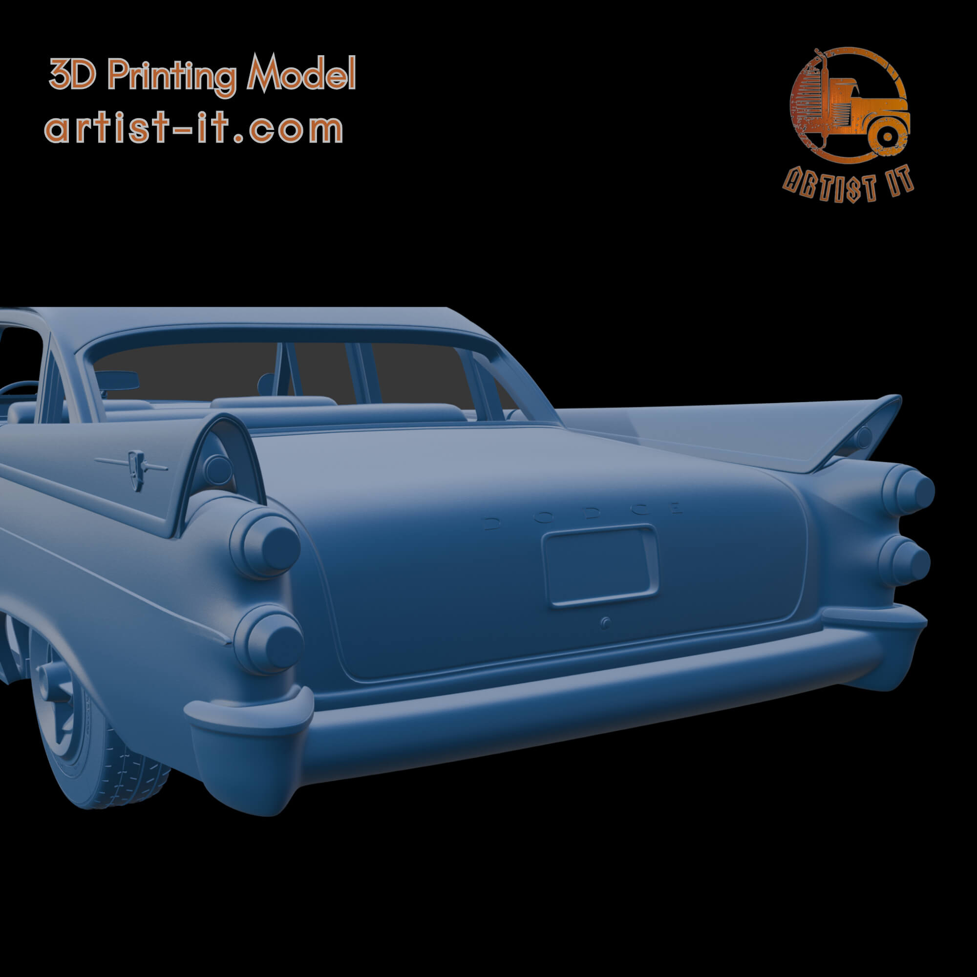 DODGE CORONET LANCER 1957 FOUR DOORS 3D PRINT MODEL 3D Model