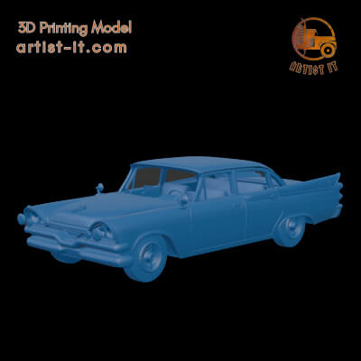 DODGE CORONET LANCER 1957 FOUR DOORS 3D PRINT MODEL 3D Model