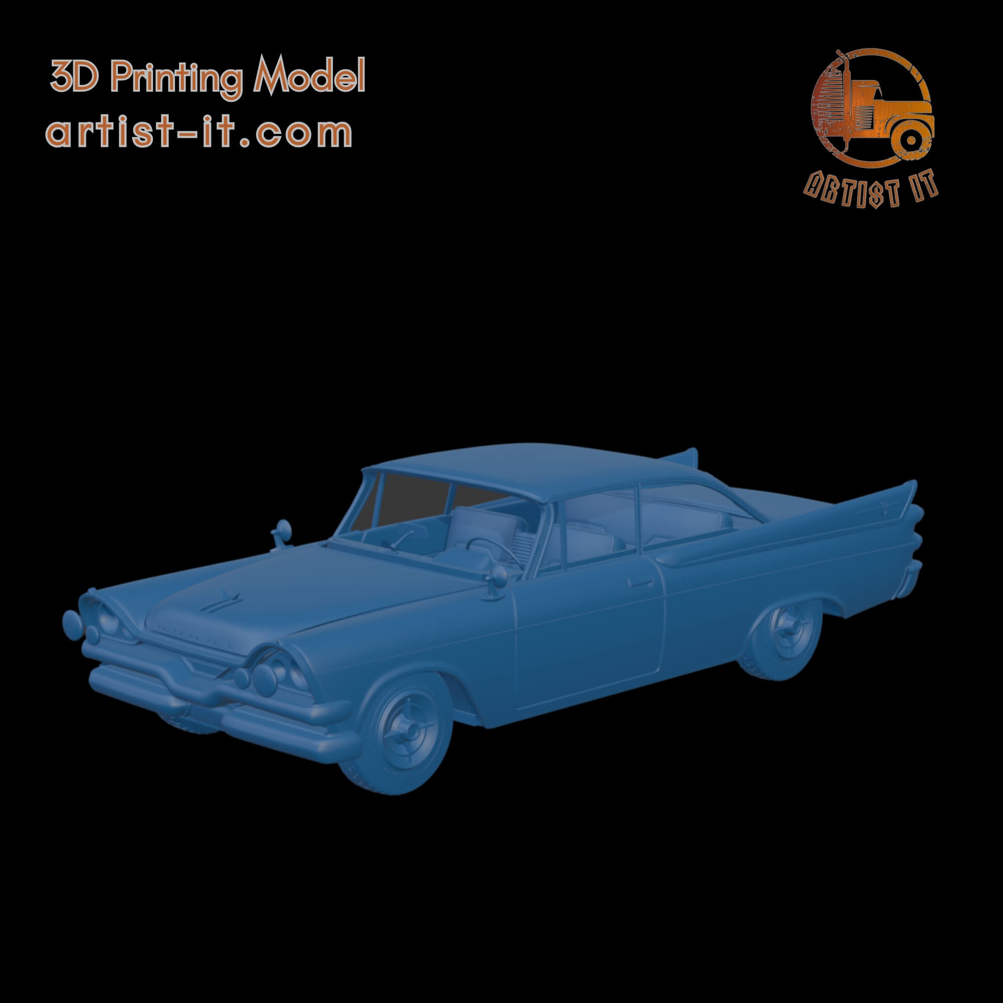 Dodge Coronet Lancer 1957 Two Doors 3D Print Model 3D Model