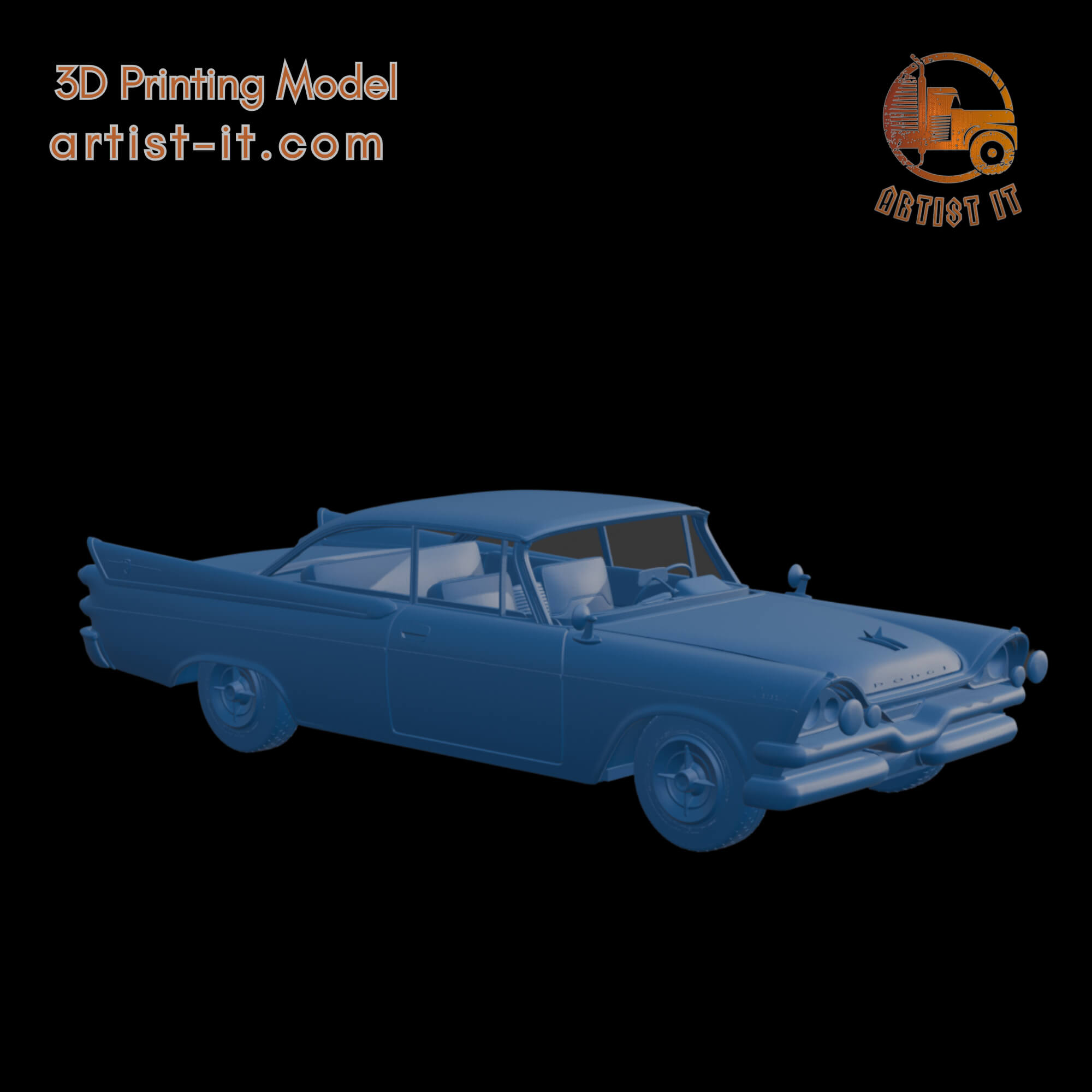Dodge Coronet Lancer 1957 Two Doors 3D Print Model 3D Model