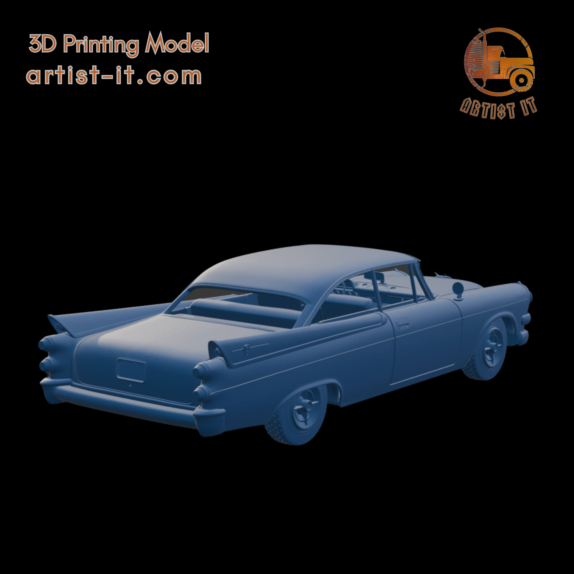Dodge Coronet Lancer 1957 Two Doors 3D Print Model 3D Model