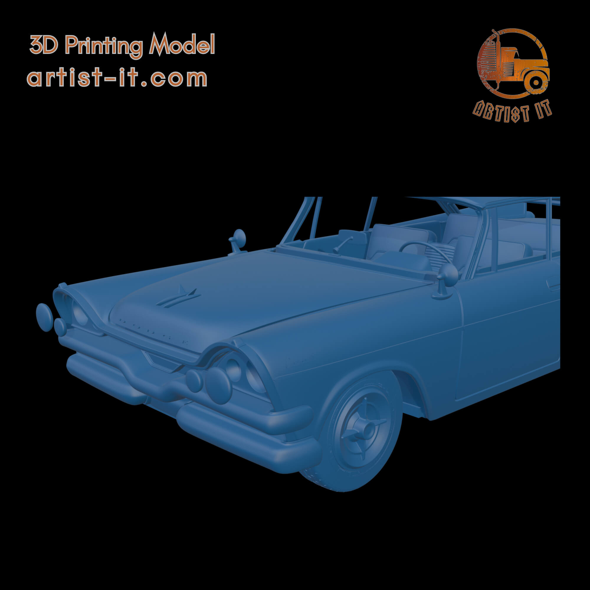 Dodge Coronet Lancer 1957 Two Doors 3D Print Model 3D Model