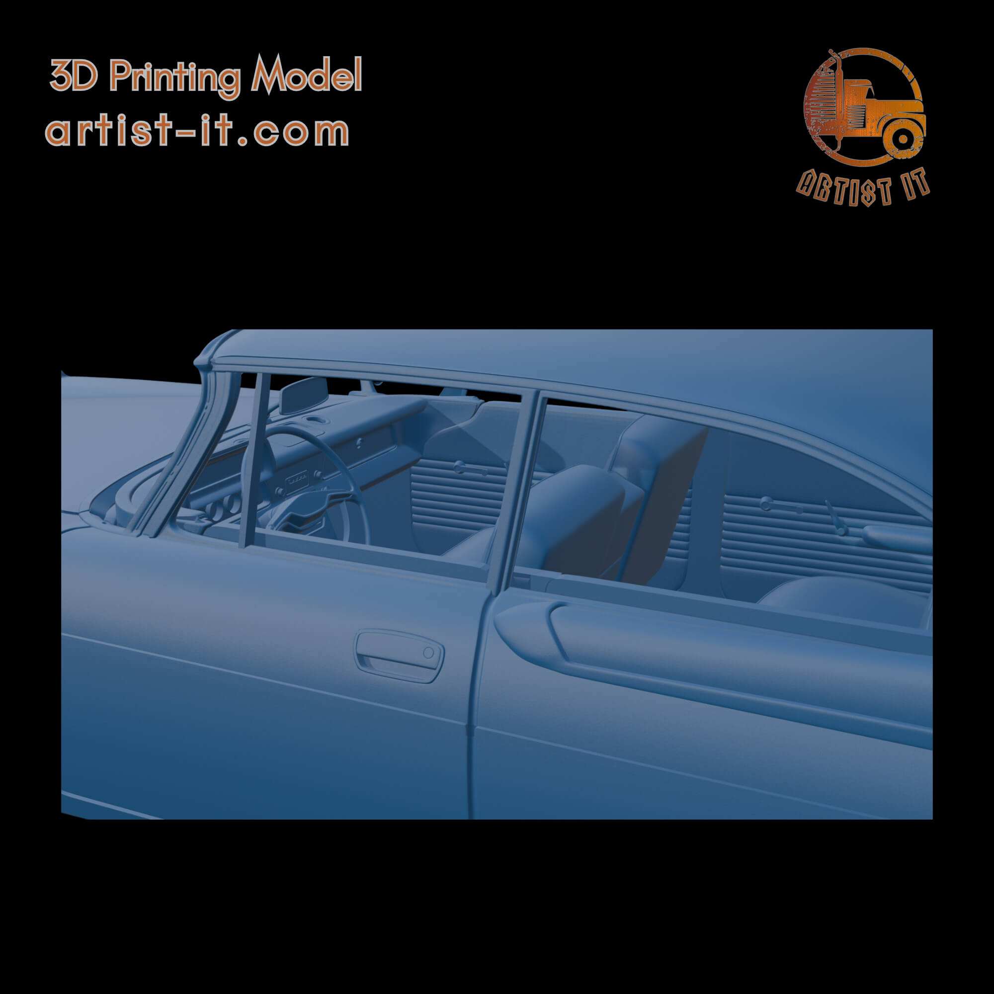Dodge Coronet Lancer 1957 Two Doors 3D Print Model 3D Model