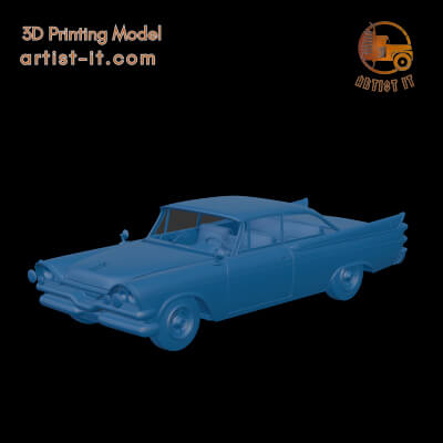 Dodge Coronet Lancer 1957 Two Doors 3D Print Model 3D Model
