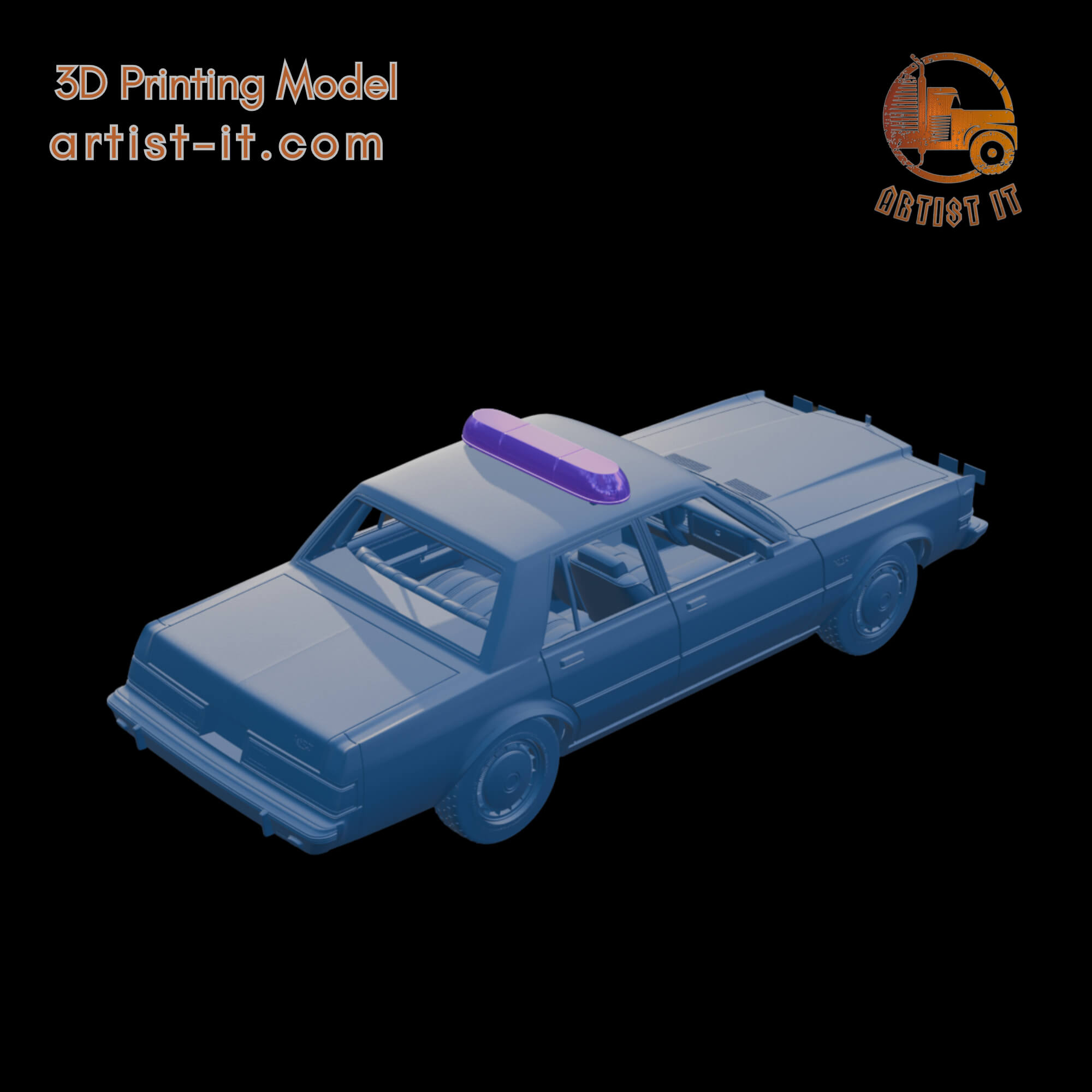 &rlm&rlmDodge DIPLOMAT TAXI 1980 3D PRINT MODEL 3D Model
