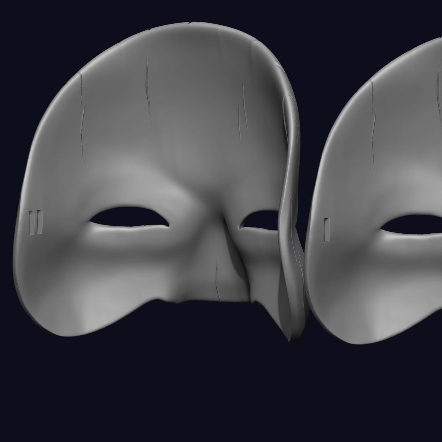 Bridal Mask - Oni Mask 3D Model