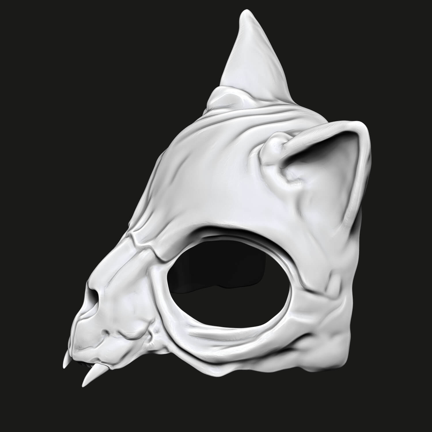 Cat Skull Mask 3D Model