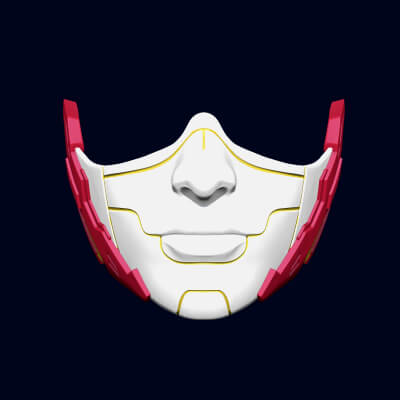 Cyberpunk Half Face Mask