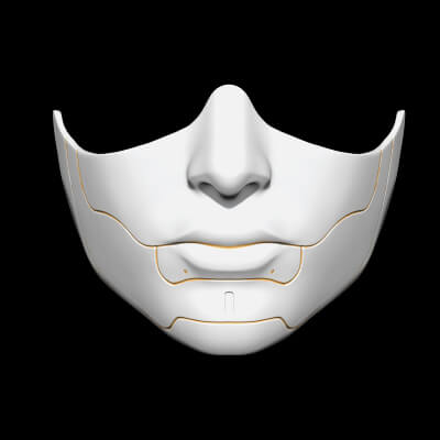 Cyberpunk Half Face Mask
