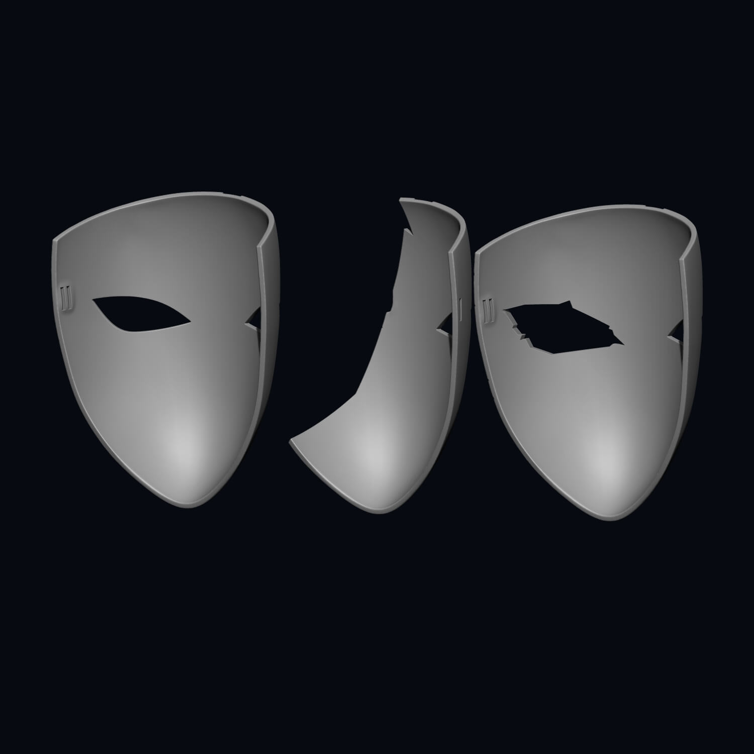 Darker Than Black Mask Hei Mask 3D Model